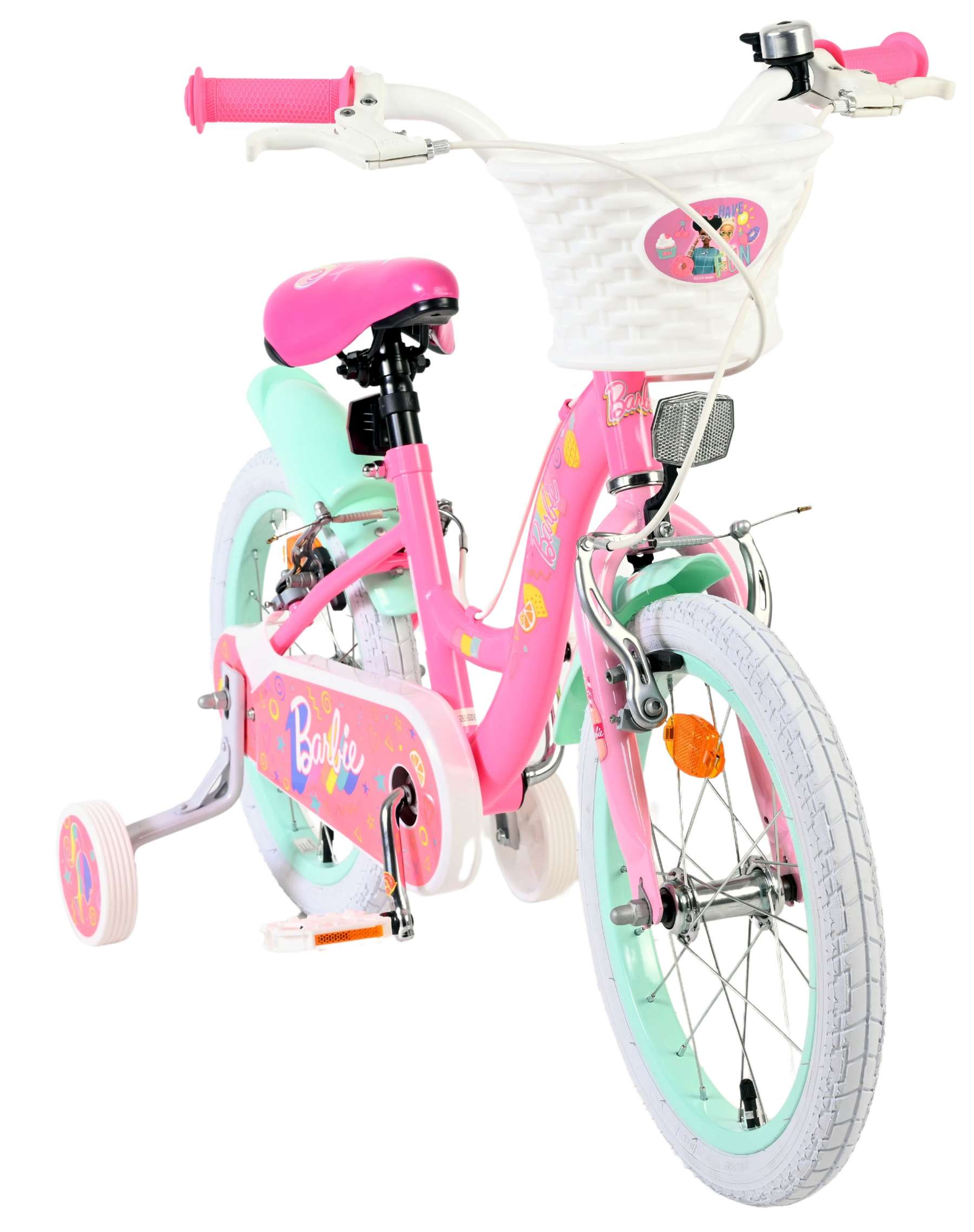 Barbie Kinderfiets - Meisjes - 16 inch - Roze - Twee handremmen 5 Barbie Kinderfiets - Meisjes - 16 inch - Roze - Twee handremmen - Afbeelding 5