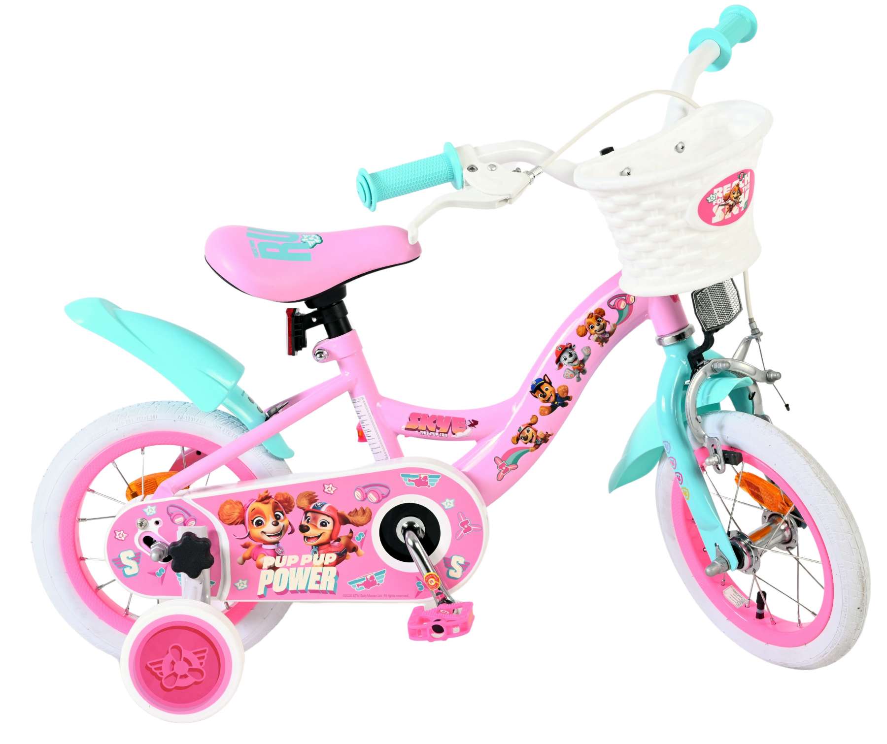 Paw Patrol Kinderfiets - Meisjes - 12 inch - Roze 8 Paw Patrol Kinderfiets - Meisjes - 12 inch - Roze - Afbeelding 8