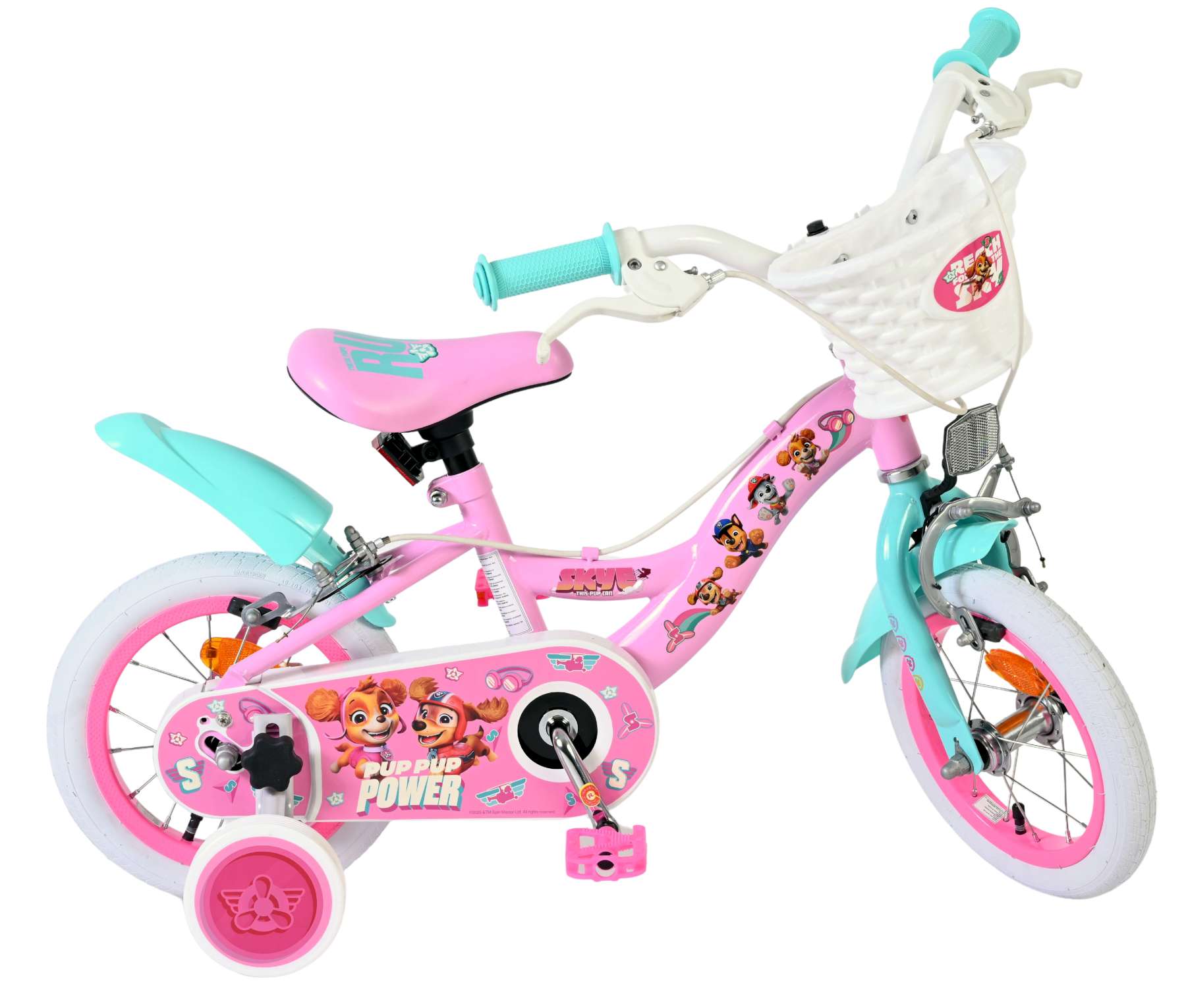 Paw Patrol Kinderfiets - Meisjes - 12 inch - Roze - Twee handremmen 10 Paw Patrol Kinderfiets - Meisjes - 12 inch - Roze - Twee handremmen - Afbeelding 10