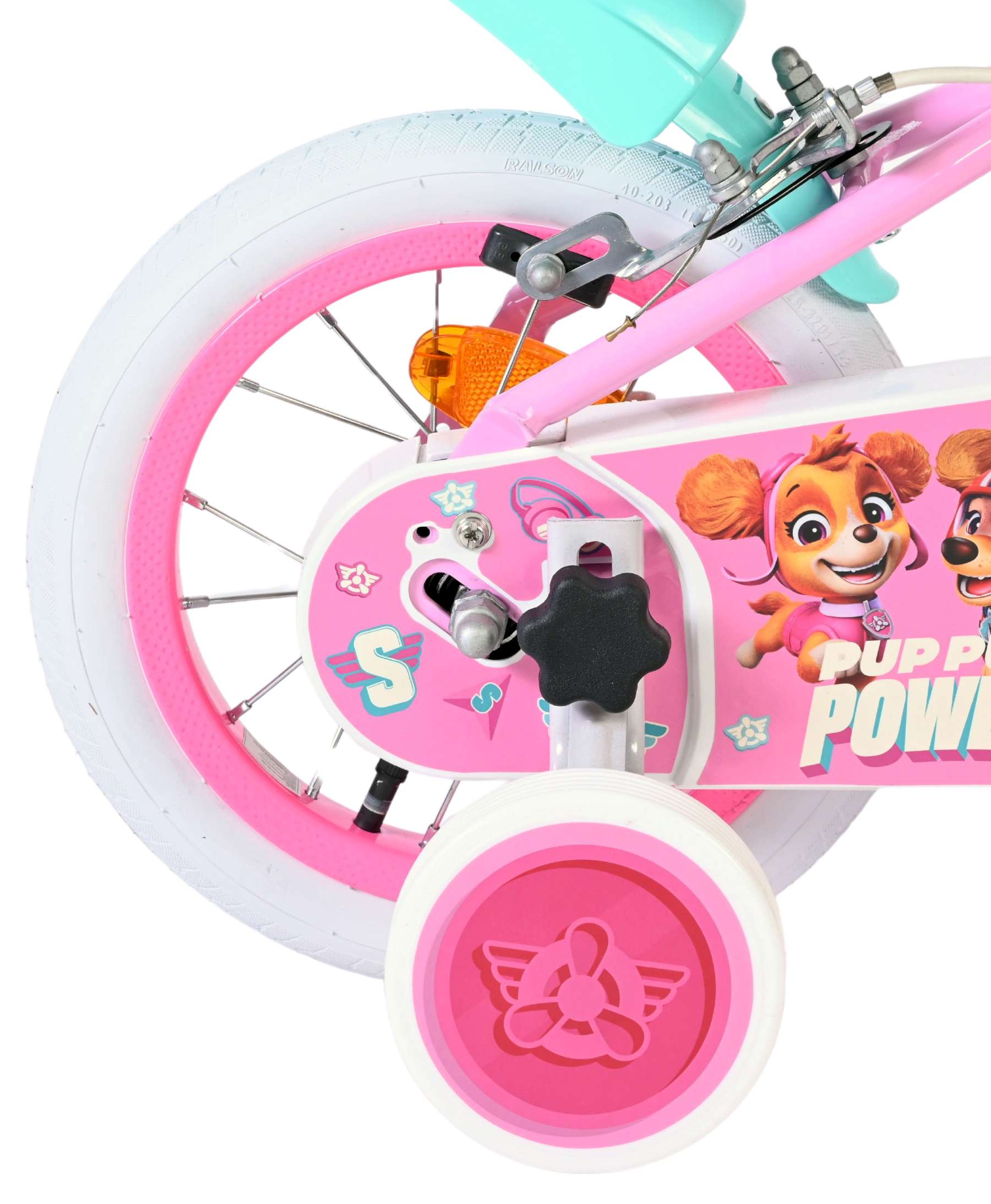 Paw Patrol Kinderfiets - Meisjes - 12 inch - Roze - Twee handremmen 2 Paw Patrol Kinderfiets - Meisjes - 12 inch - Roze - Twee handremmen - Afbeelding 2