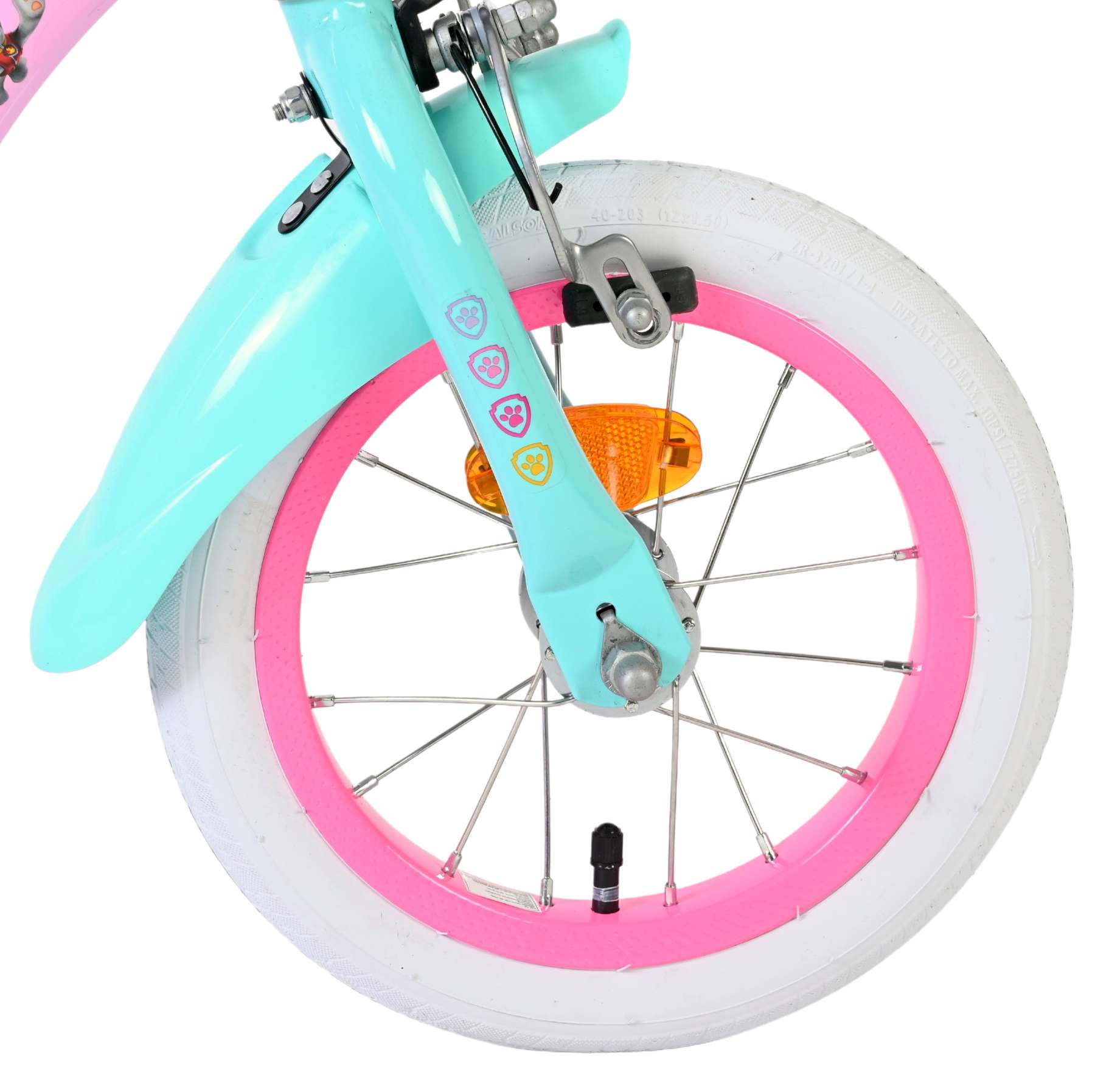 Paw Patrol Kinderfiets - Meisjes - 12 inch - Roze - Twee handremmen 3 Paw Patrol Kinderfiets - Meisjes - 12 inch - Roze - Twee handremmen - Afbeelding 3