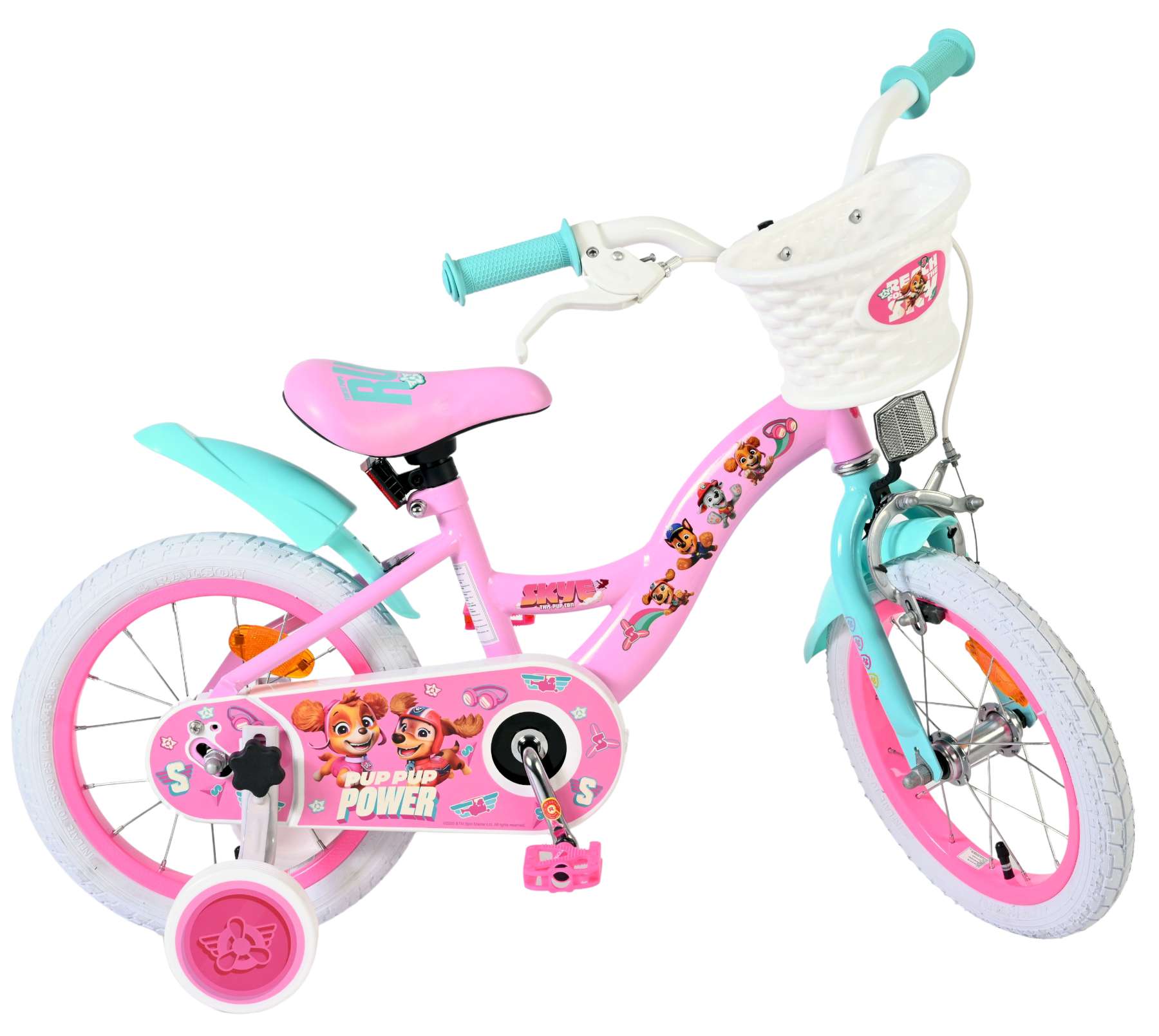 Paw Patrol Kinderfiets - Meisjes - 14 inch - Roze 10 Paw Patrol Kinderfiets - Meisjes - 14 inch - Roze - Afbeelding 10
