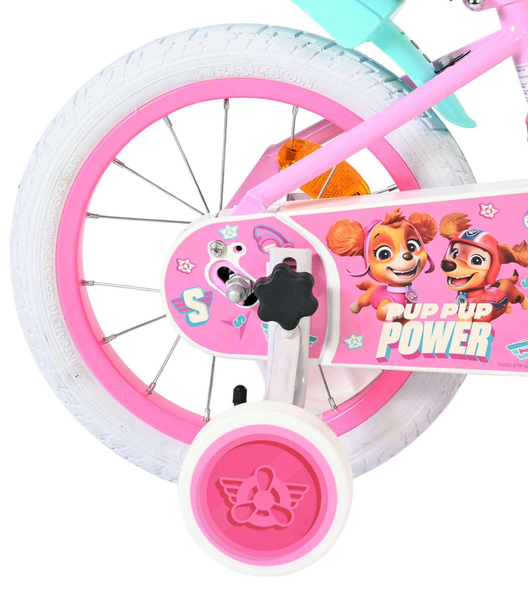 Paw Patrol Kinderfiets - Meisjes - 14 inch - Roze 2 Paw Patrol Kinderfiets - Meisjes - 14 inch - Roze - Afbeelding 2