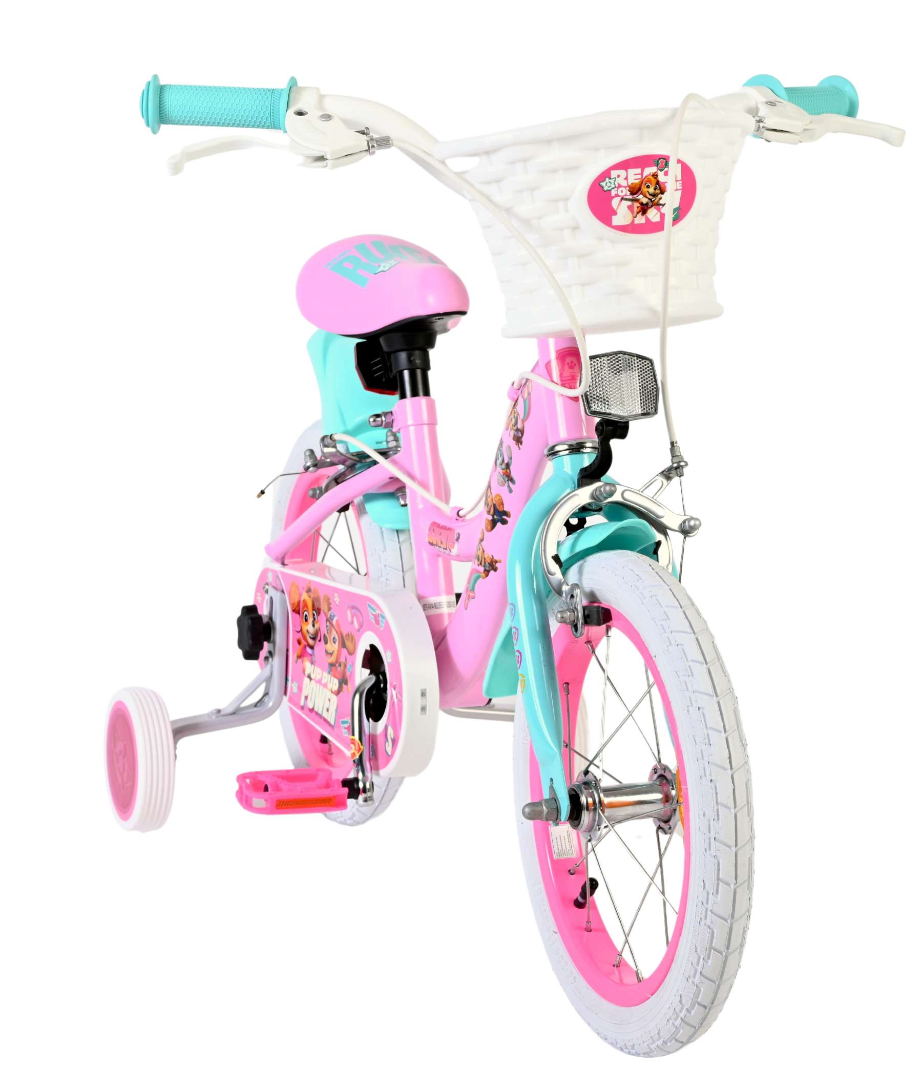 Paw Patrol Kinderfiets - Meisjes - 14 inch - Roze - Twee handremmen 5 Paw Patrol Kinderfiets - Meisjes - 14 inch - Roze - Twee handremmen - Afbeelding 5