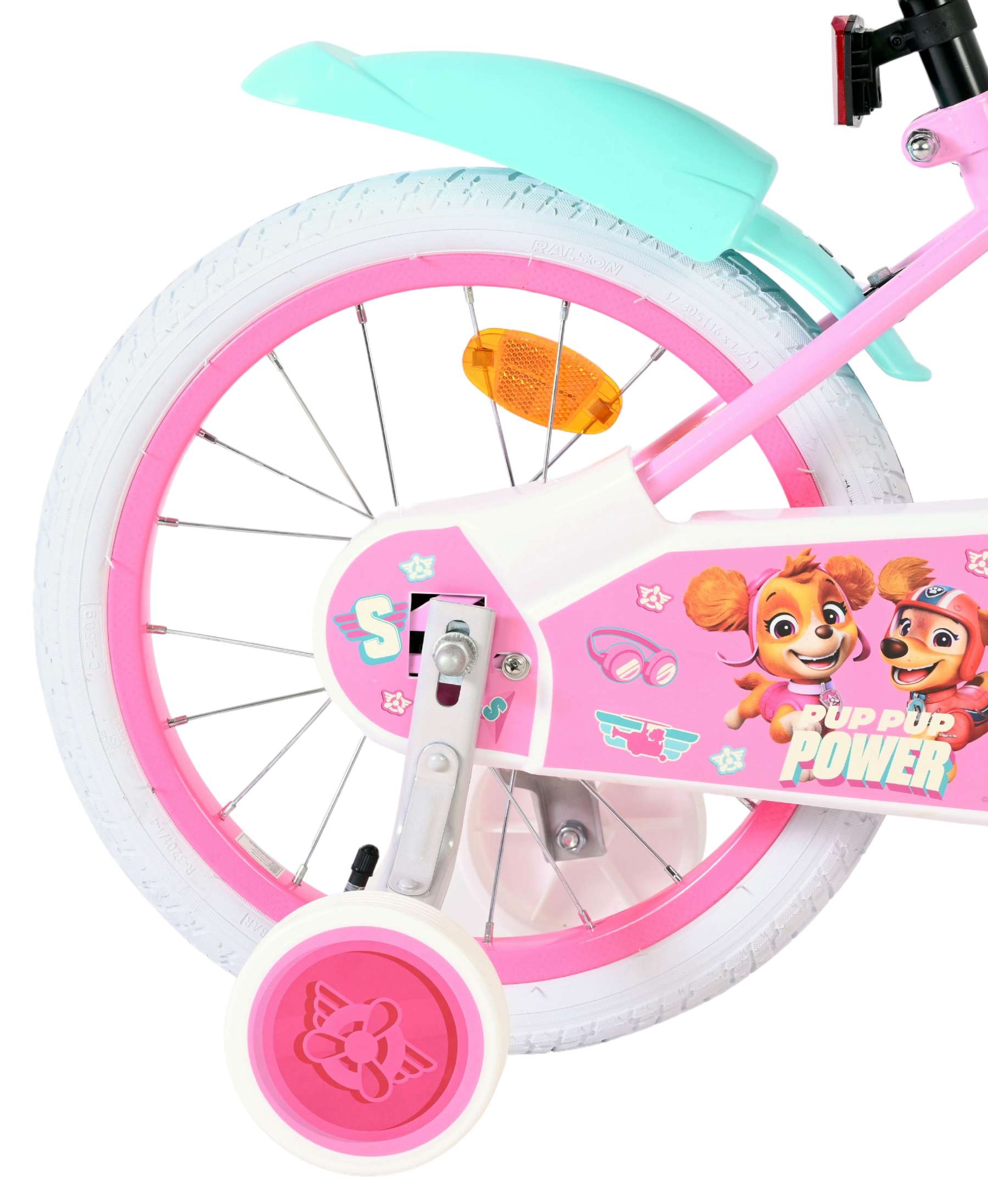 Paw Patrol Kinderfiets - Meisjes - 16 inch - Roze 2 Paw Patrol Kinderfiets - Meisjes - 16 inch - Roze - Afbeelding 2
