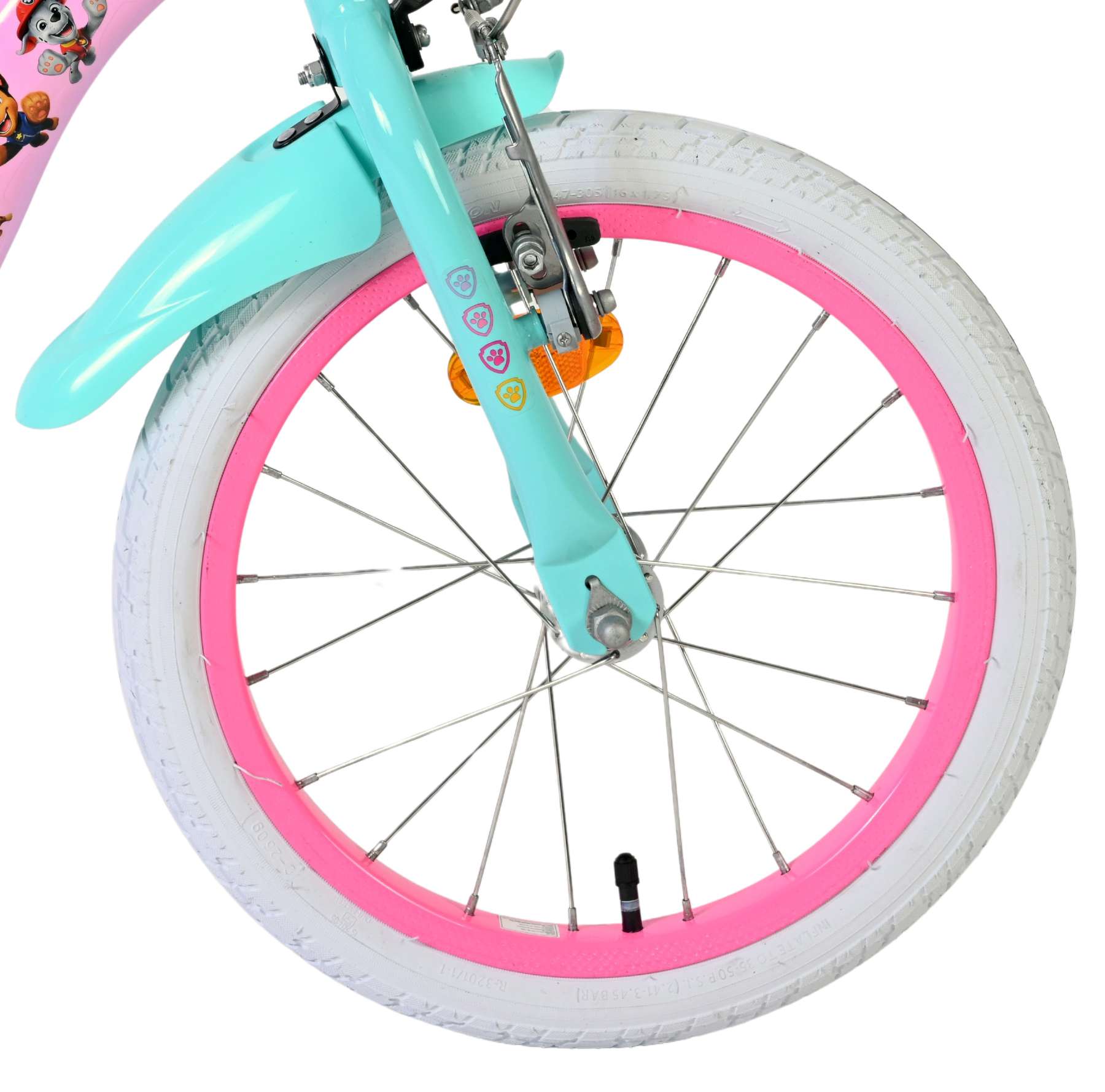 Paw Patrol Kinderfiets - Meisjes - 16 inch - Roze - Twee handremmen 3 Paw Patrol Kinderfiets - Meisjes - 16 inch - Roze - Twee handremmen - Afbeelding 3