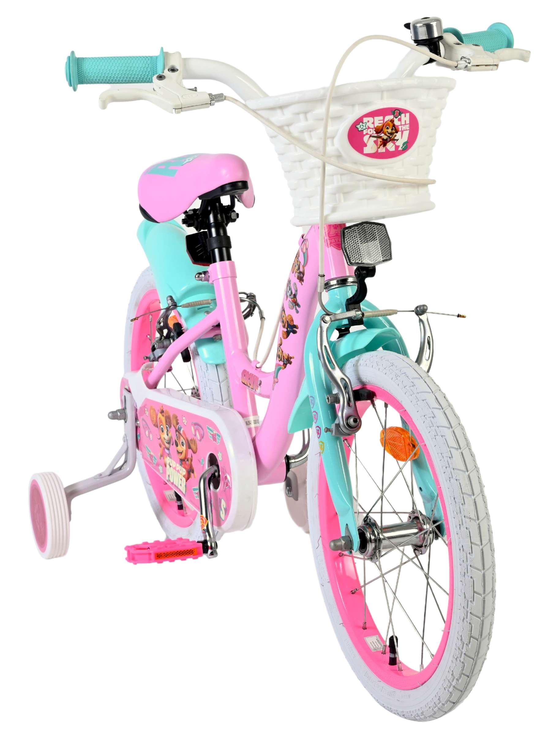 Paw Patrol Kinderfiets - Meisjes - 16 inch - Roze - Twee handremmen 5 Paw Patrol Kinderfiets - Meisjes - 16 inch - Roze - Twee handremmen - Afbeelding 5