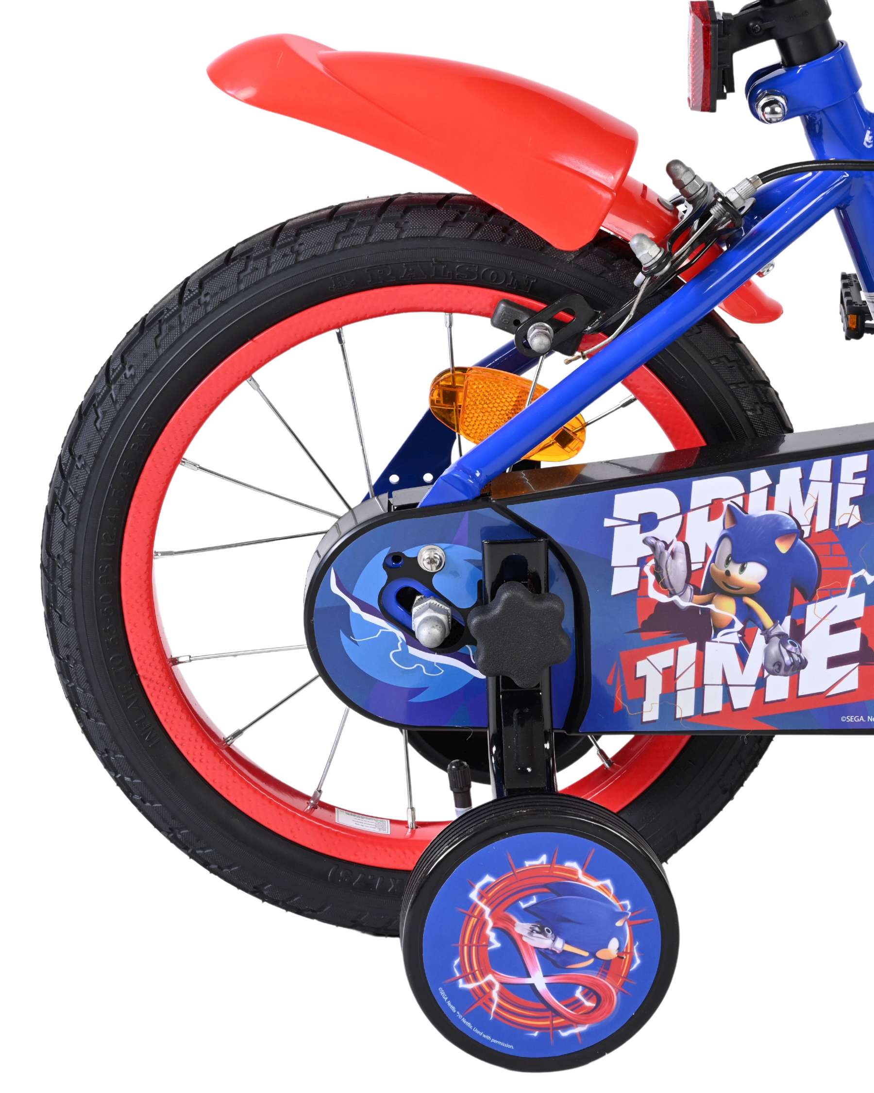 Sonic Prime Kinderfiets - Jongens - 14 inch - Blauw Rood - Twee handremmen 2 Sonic Prime Kinderfiets - Jongens - 14 inch - Blauw Rood - Twee handremmen - Afbeelding 2