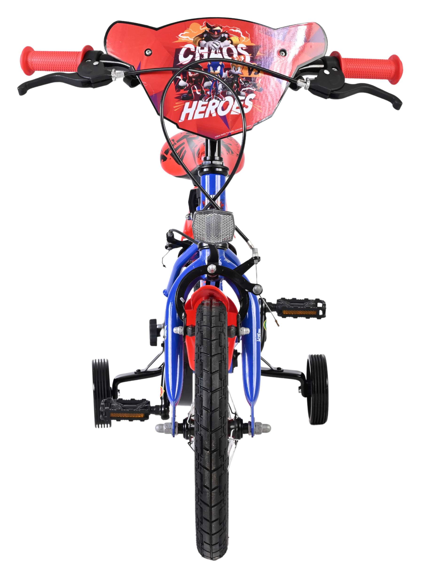 Sonic Prime Kinderfiets - Jongens - 14 inch - Blauw Rood - Twee handremmen 6 Sonic Prime Kinderfiets - Jongens - 14 inch - Blauw Rood - Twee handremmen - Afbeelding 6