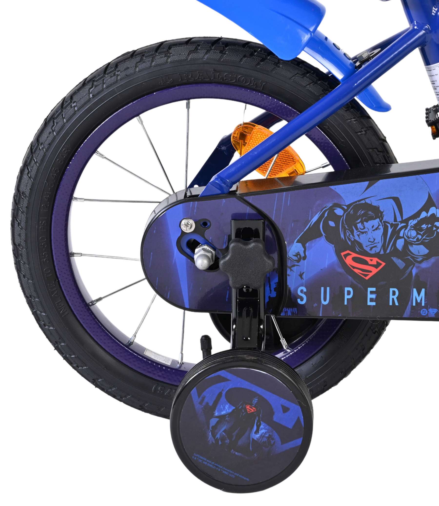 Superman Kinderfiets - Jongens - 14 inch - Blauw 2 Superman Kinderfiets - Jongens - 14 inch - Blauw - Afbeelding 2