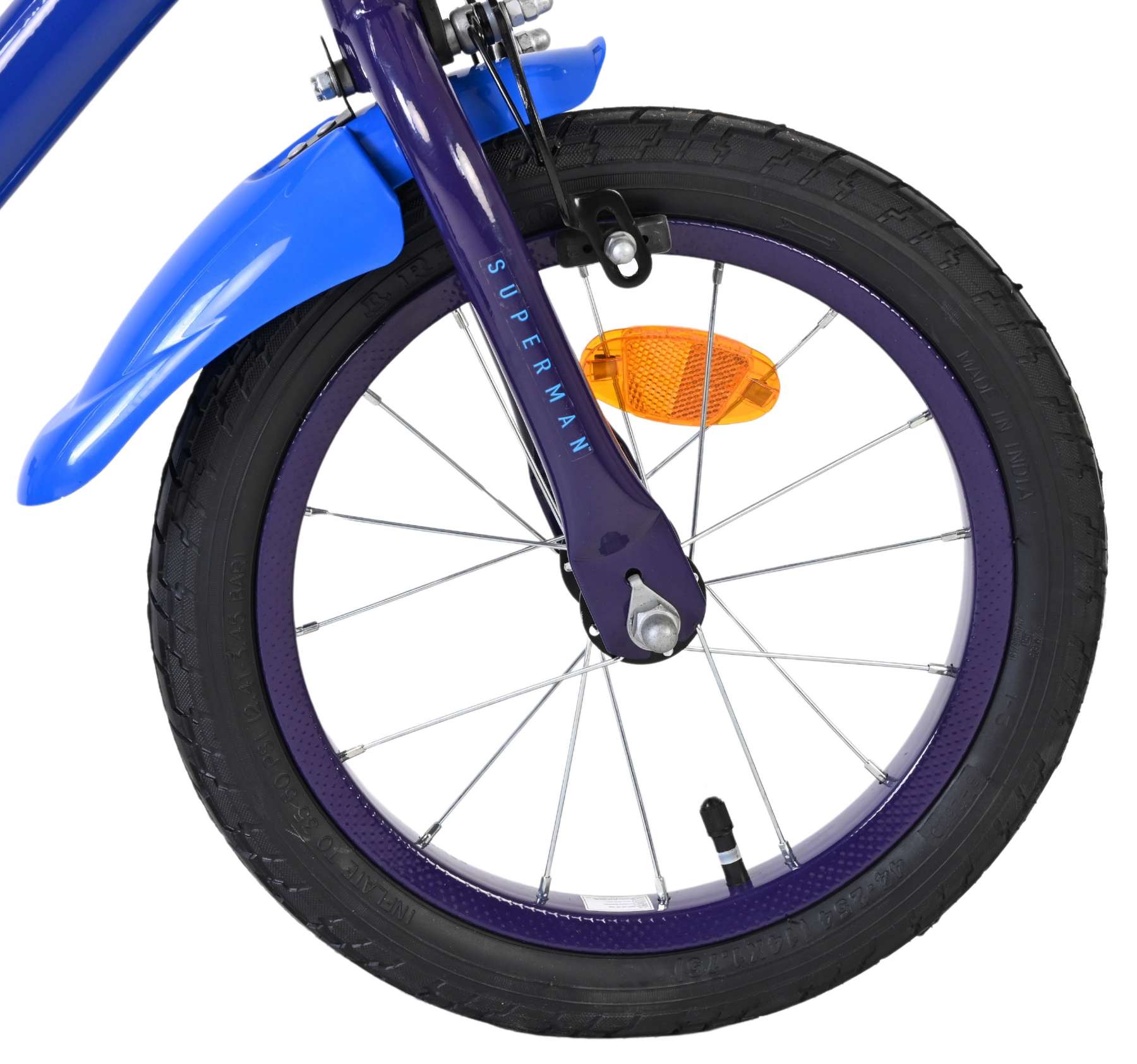 Superman Kinderfiets - Jongens - 14 inch - Blauw 3 Superman Kinderfiets - Jongens - 14 inch - Blauw - Afbeelding 3