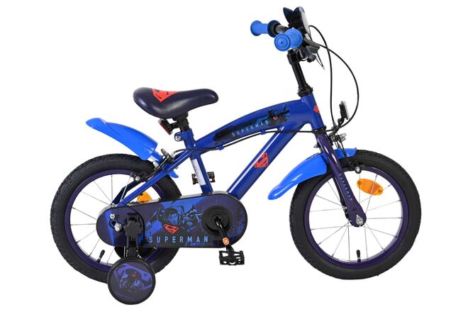 Superman Kinderfiets - Jongens - 14 inch - Blauw - Twee handremmen 1 Superman Kinderfiets - Jongens - 14 inch - Blauw - Twee handremmen