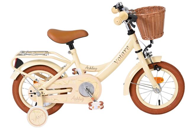 Volare Ashley Kinderfiets - Meisjes - 12 inch - Creme 1 Volare Ashley Kinderfiets - Meisjes - 12 inch - Creme