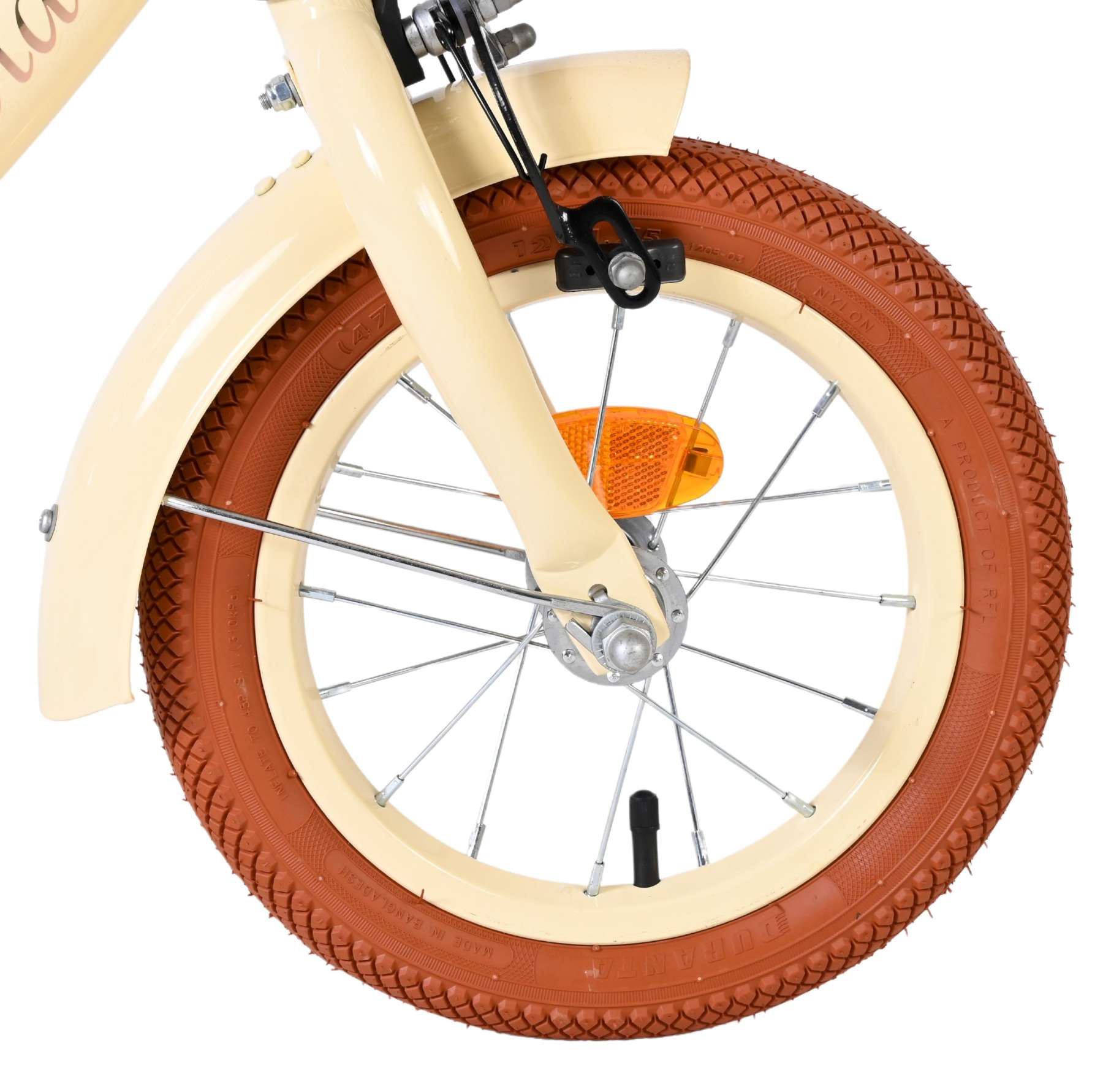 Volare Ashley Kinderfiets - Meisjes - 12 inch - Creme 3 Volare Ashley Kinderfiets - Meisjes - 12 inch - Creme - Afbeelding 3