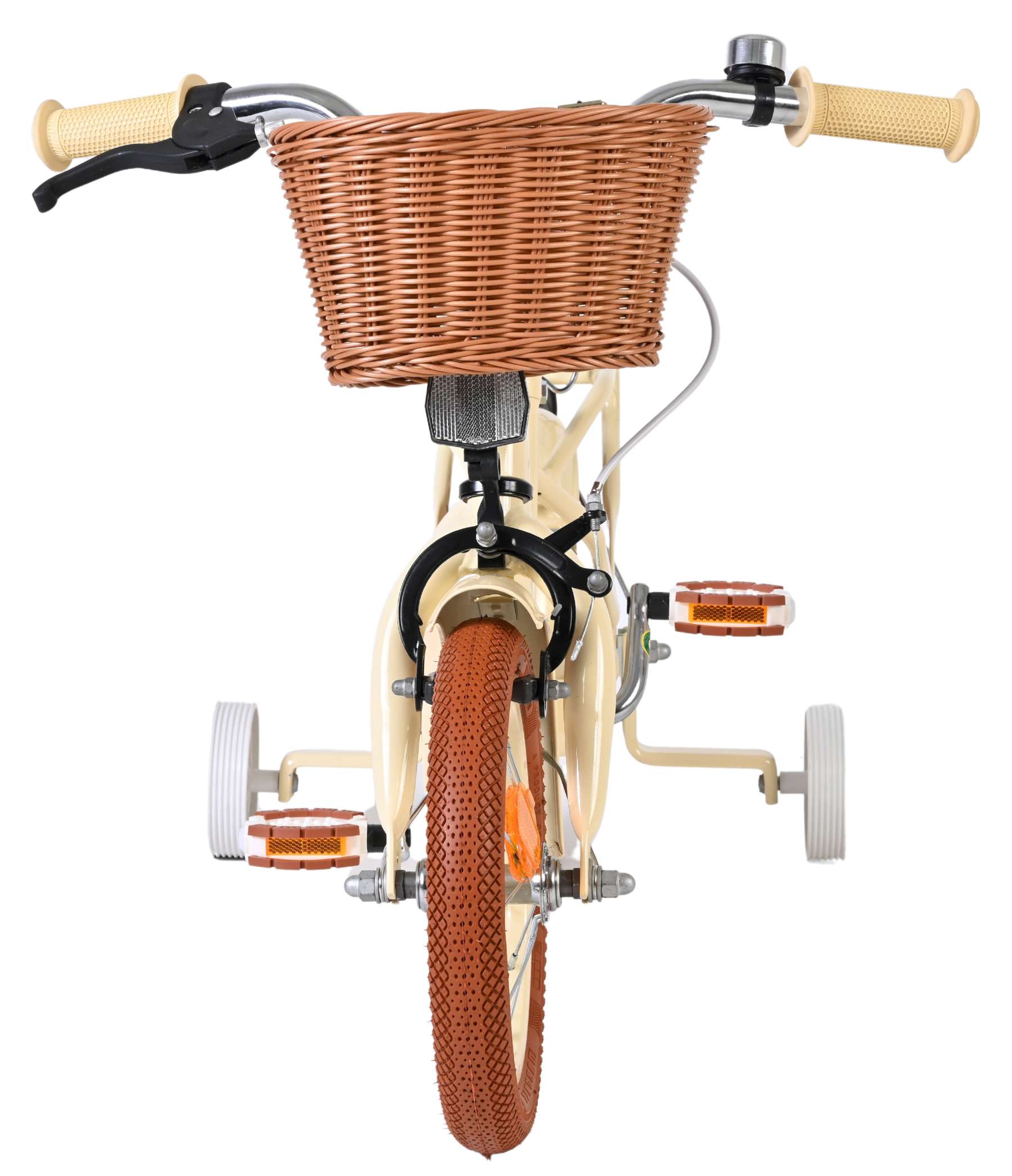 Volare Ashley Kinderfiets - Meisjes - 12 inch - Creme 6 Volare Ashley Kinderfiets - Meisjes - 12 inch - Creme - Afbeelding 6