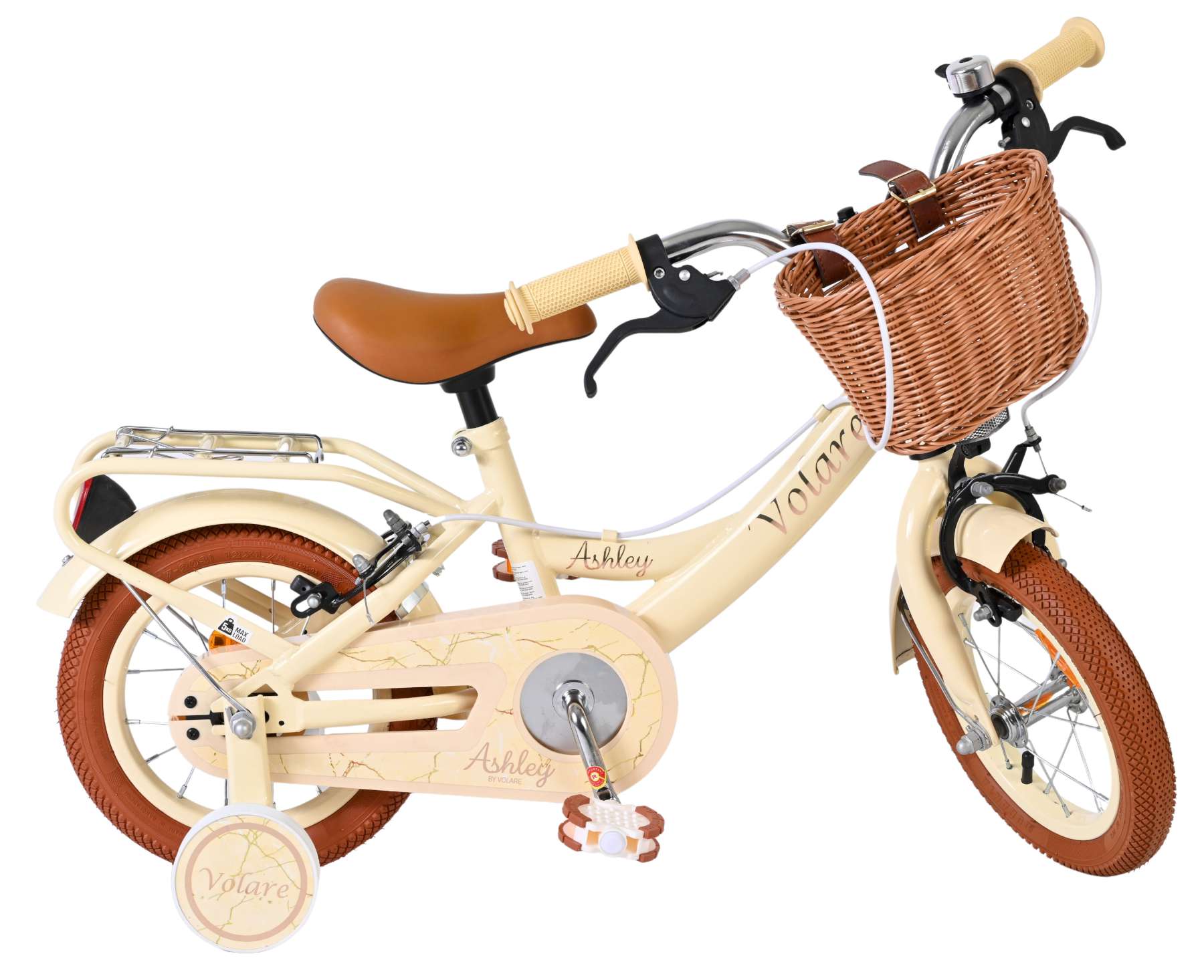 Volare Ashley Kinderfiets - Meisjes - 12 inch - Créme - Twee handremmen 10 Volare Ashley Kinderfiets - Meisjes - 12 inch - Créme - Twee handremmen - Afbeelding 10