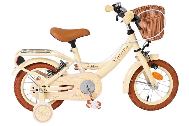 Volare Ashley Kinderfiets - Meisjes - 12 inch - Créme - Twee handremmen 1 Volare Ashley Kinderfiets - Meisjes - 12 inch - Créme - Twee handremmen