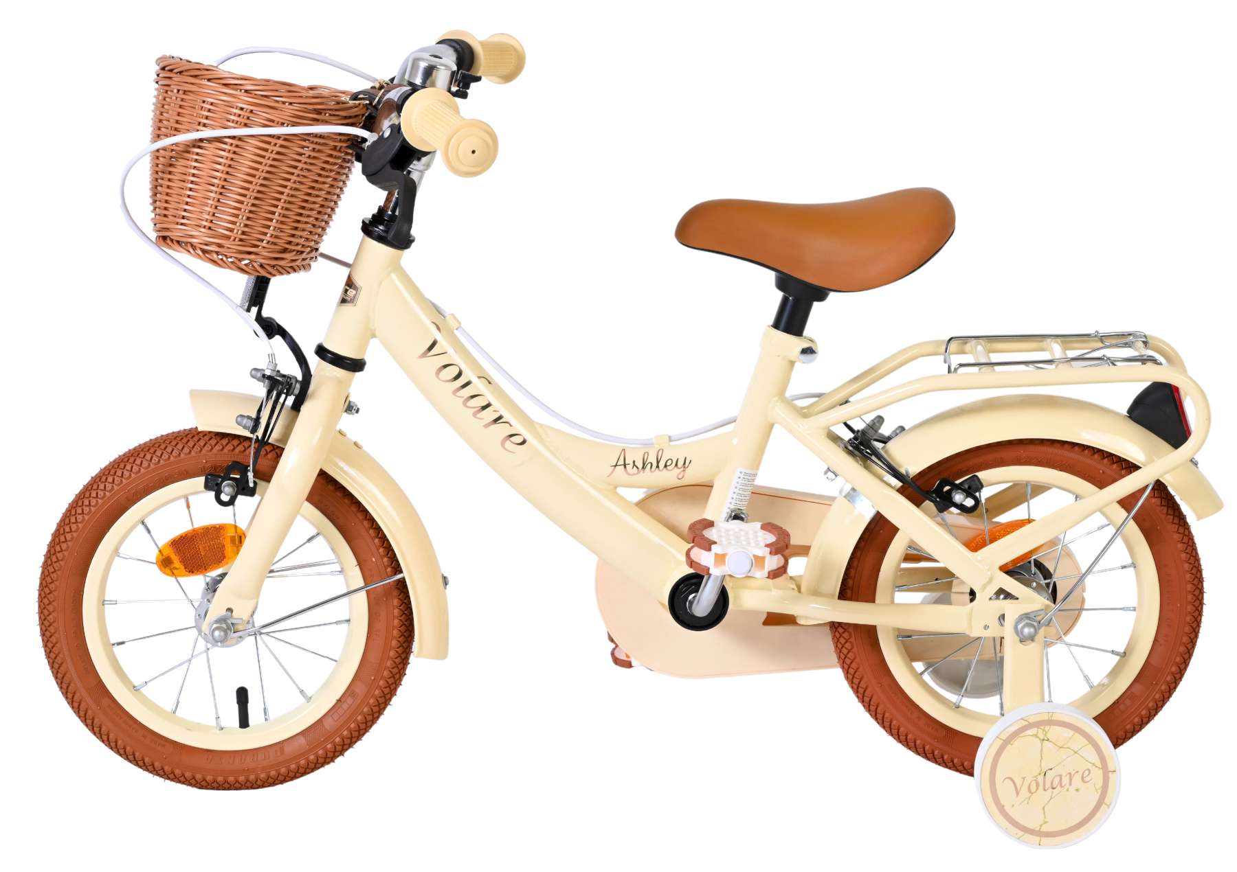 Volare Ashley Kinderfiets - Meisjes - 12 inch - Créme - Twee handremmen 7 Volare Ashley Kinderfiets - Meisjes - 12 inch - Créme - Twee handremmen - Afbeelding 7