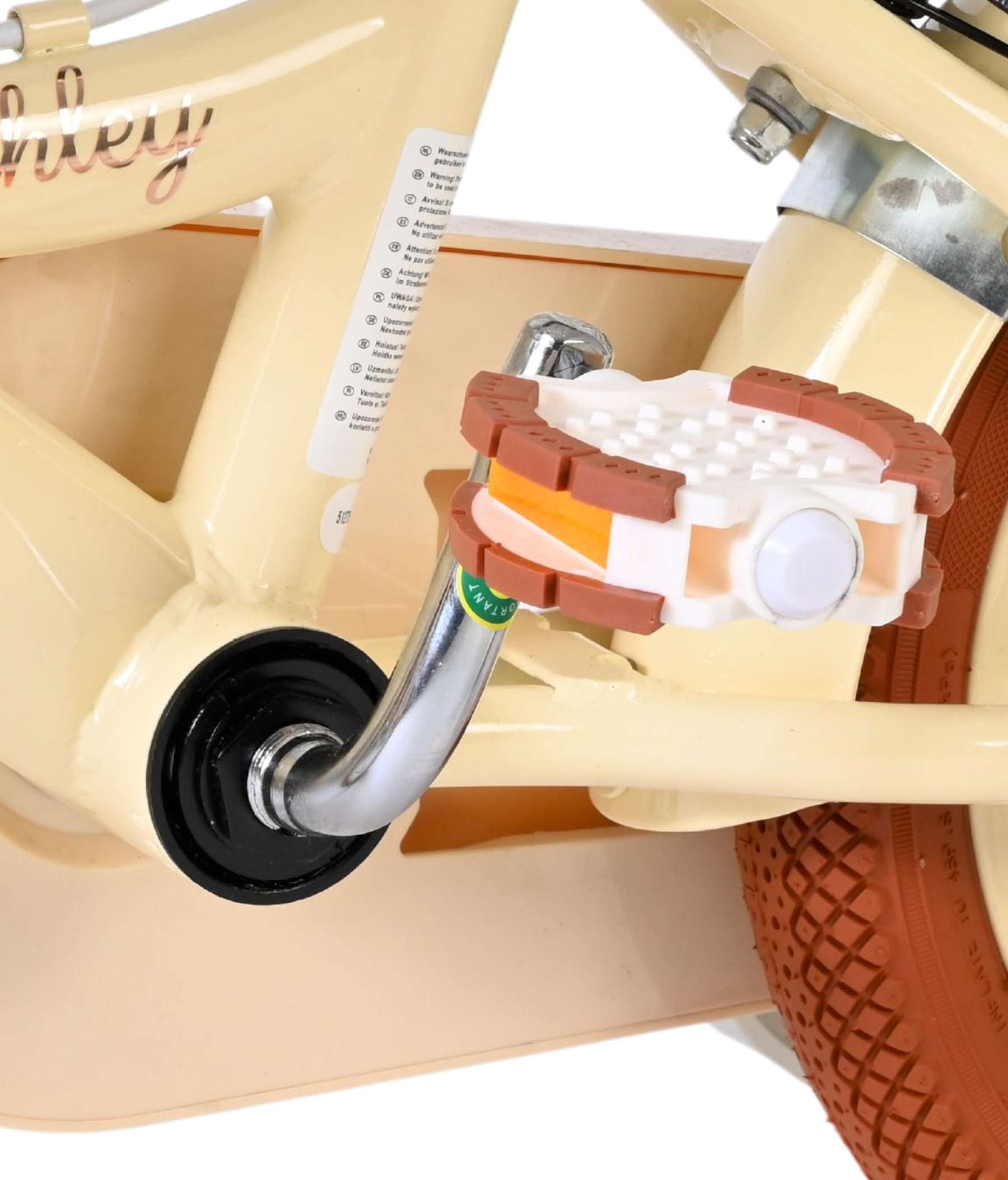 Volare Ashley Kinderfiets - Meisjes - 12 inch - Créme - Twee handremmen 9 Volare Ashley Kinderfiets - Meisjes - 12 inch - Créme - Twee handremmen - Afbeelding 9