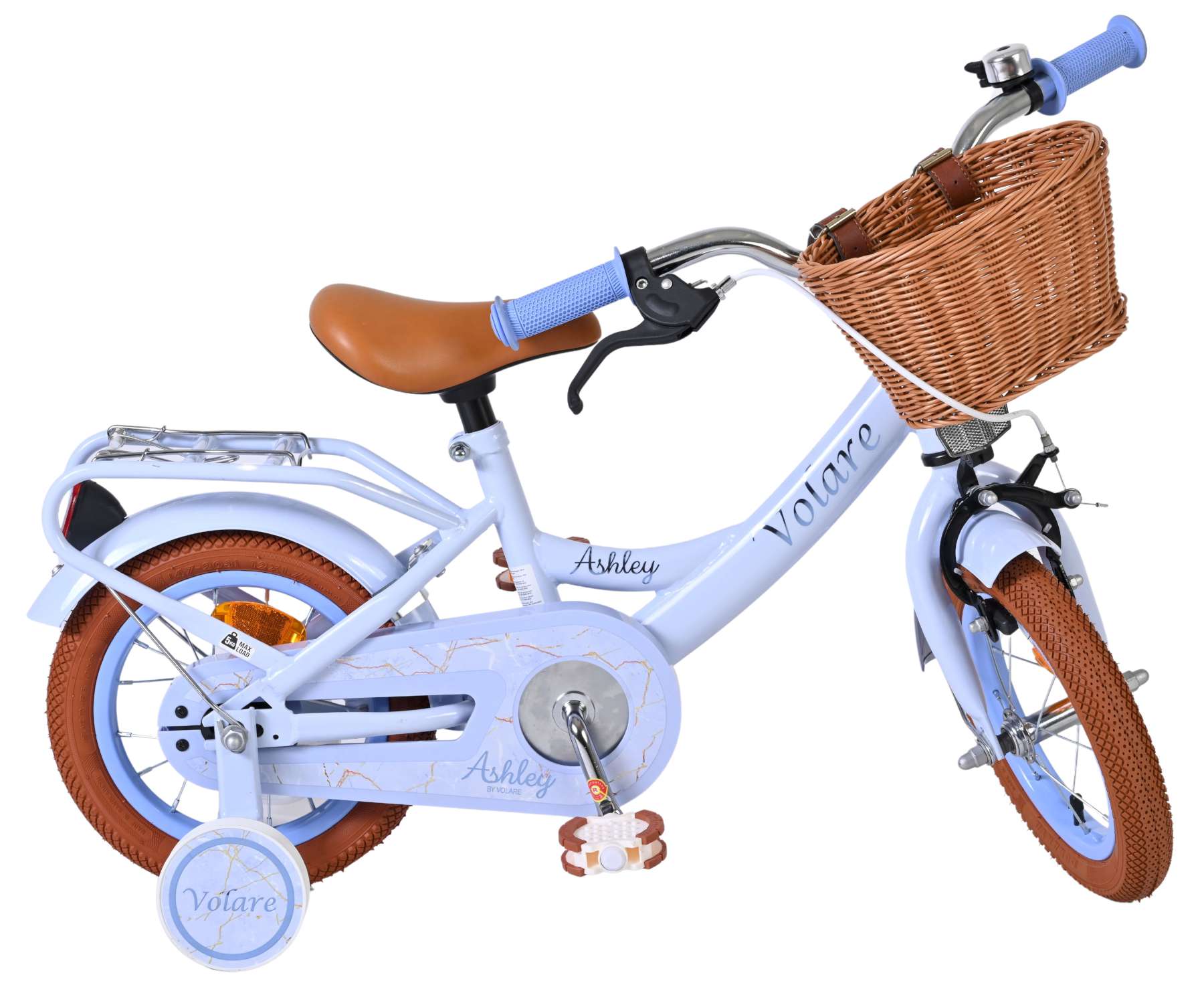 Volare Ashley Kinderfiets - Meisjes - 12 inch - Pastel Blauw 10 Volare Ashley Kinderfiets - Meisjes - 12 inch - Pastel Blauw - Afbeelding 10