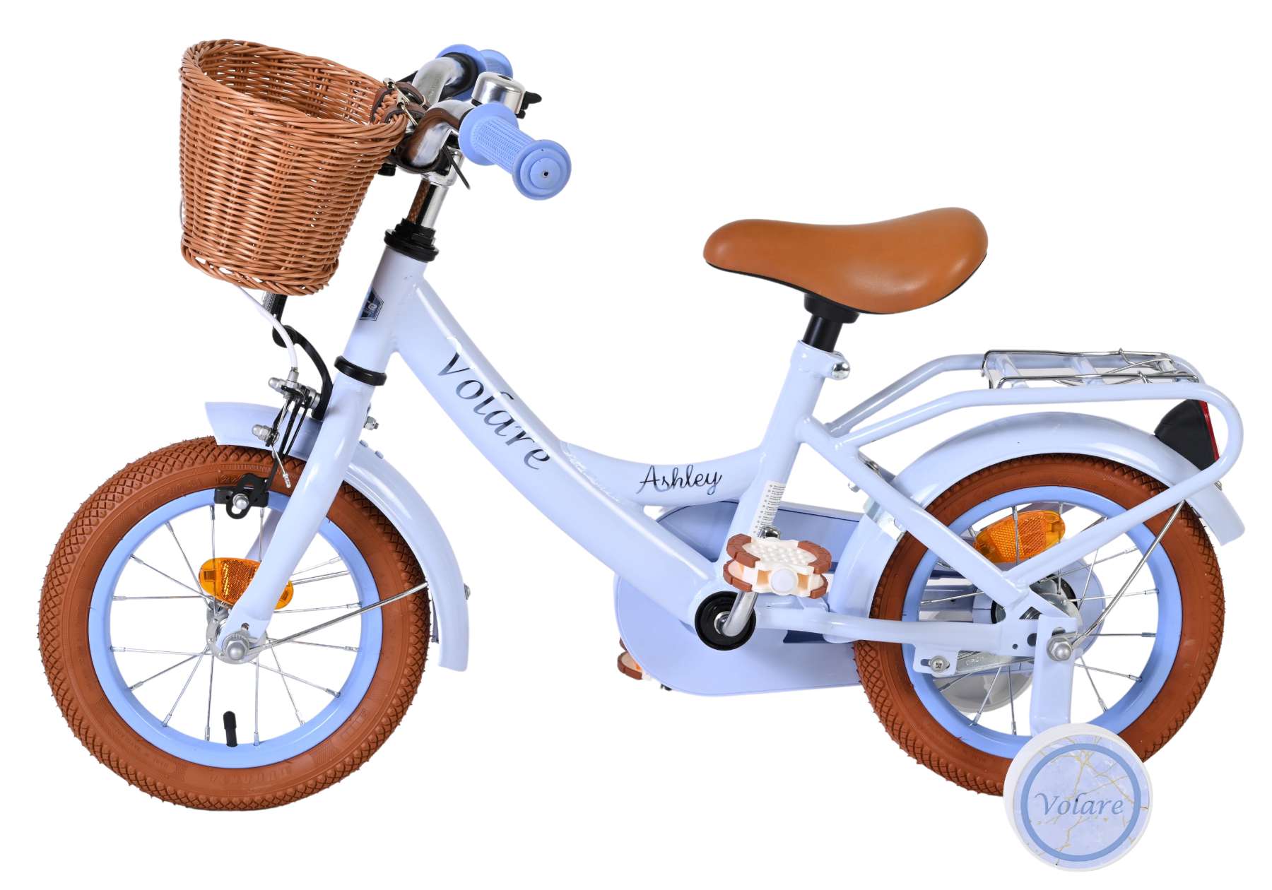 Volare Ashley Kinderfiets - Meisjes - 12 inch - Pastel Blauw 7 Volare Ashley Kinderfiets - Meisjes - 12 inch - Pastel Blauw - Afbeelding 7