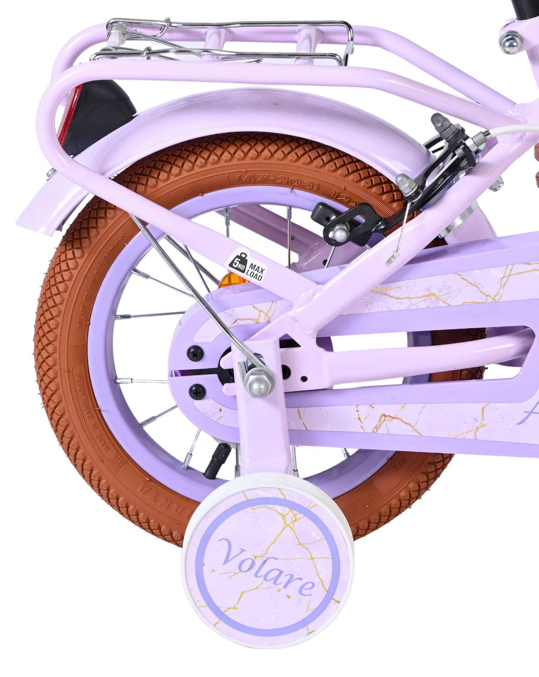 Volare Ashley Kinderfiets - Meisjes - 12 inch - Lila - Twee handremmen 2 Volare Ashley Kinderfiets - Meisjes - 12 inch - Lila - Twee handremmen - Afbeelding 2