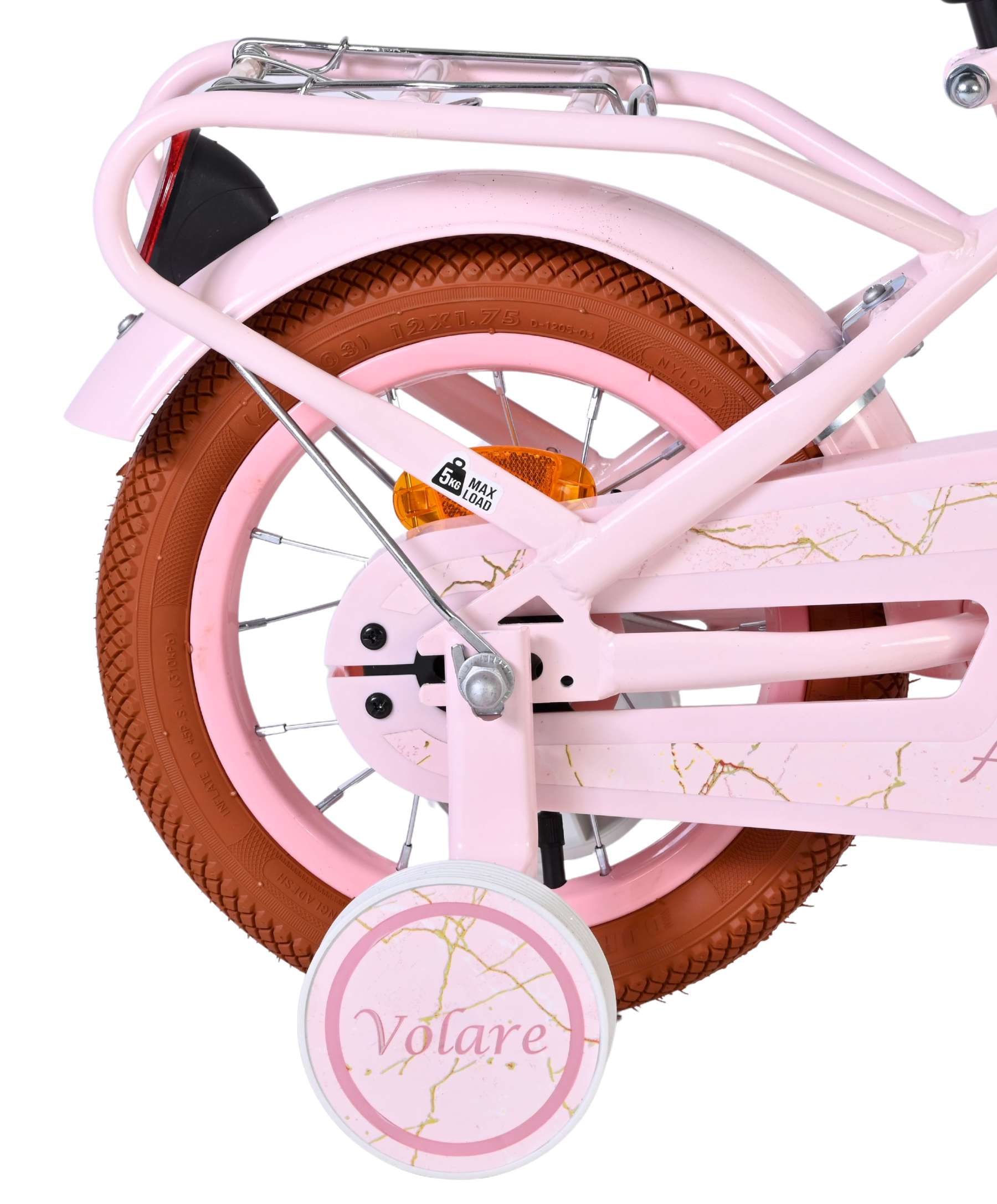 Volare Ashley Kinderfiets - Meisjes - 12 inch - Roze 2 Volare Ashley Kinderfiets - Meisjes - 12 inch - Roze - Afbeelding 2