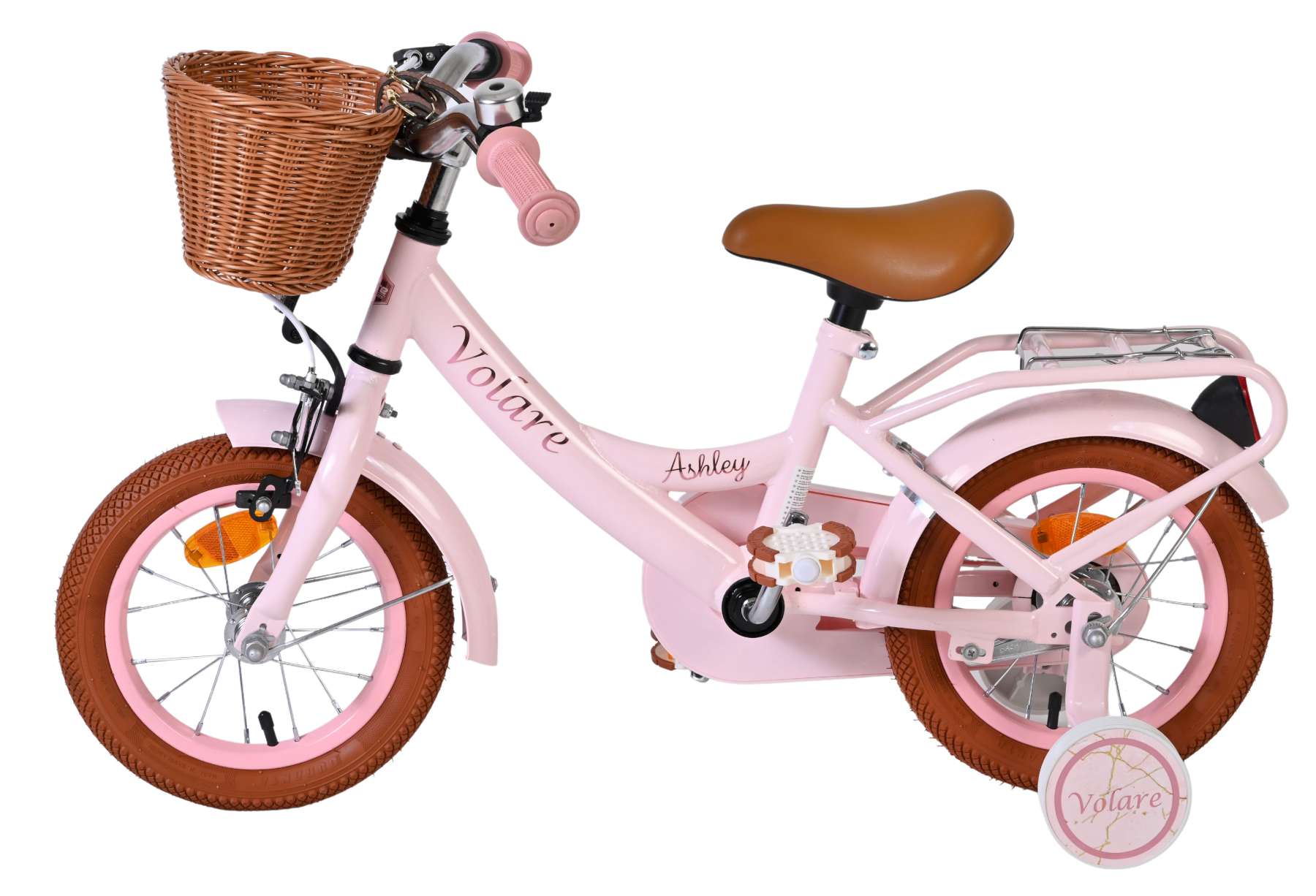 Volare Ashley Kinderfiets - Meisjes - 12 inch - Roze 7 Volare Ashley Kinderfiets - Meisjes - 12 inch - Roze - Afbeelding 7