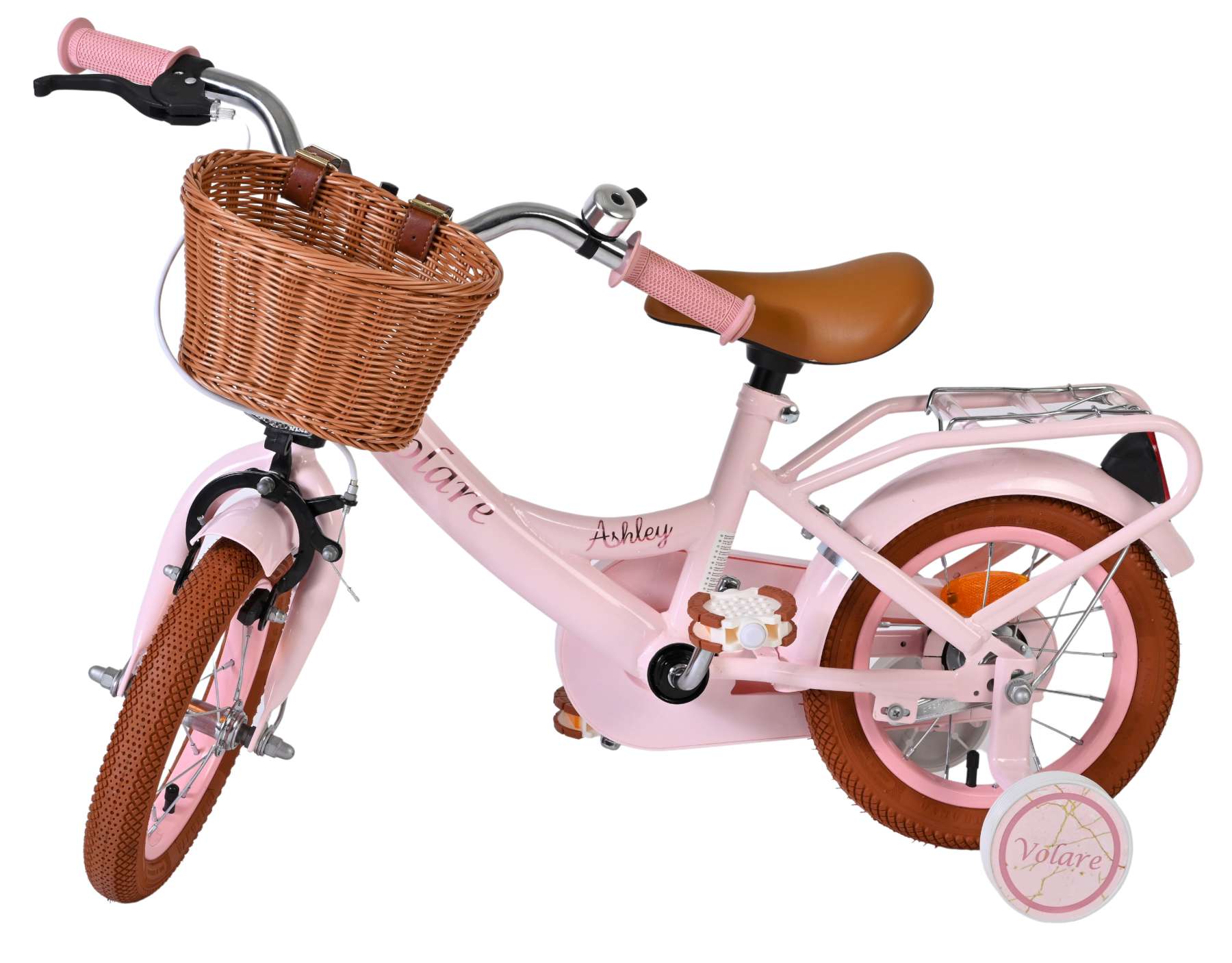 Volare Ashley Kinderfiets - Meisjes - 12 inch - Roze 8 Volare Ashley Kinderfiets - Meisjes - 12 inch - Roze - Afbeelding 8