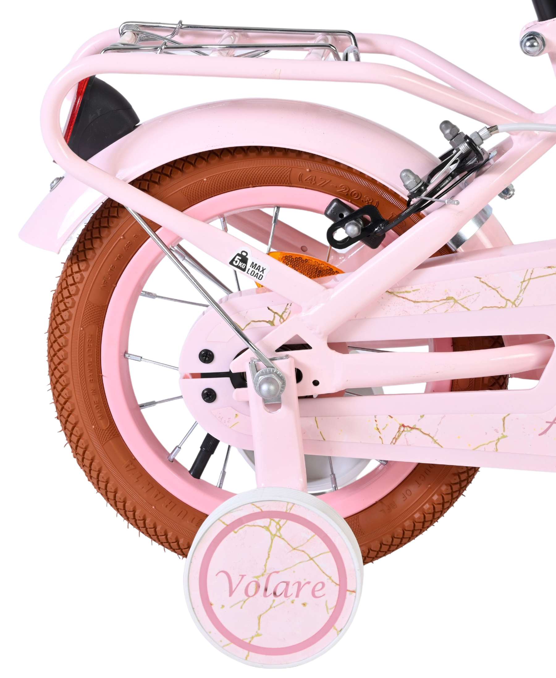 Volare Ashley Kinderfiets - Meisjes - 12 inch - Roze - Twee handremmen 2 Volare Ashley Kinderfiets - Meisjes - 12 inch - Roze - Twee handremmen - Afbeelding 2