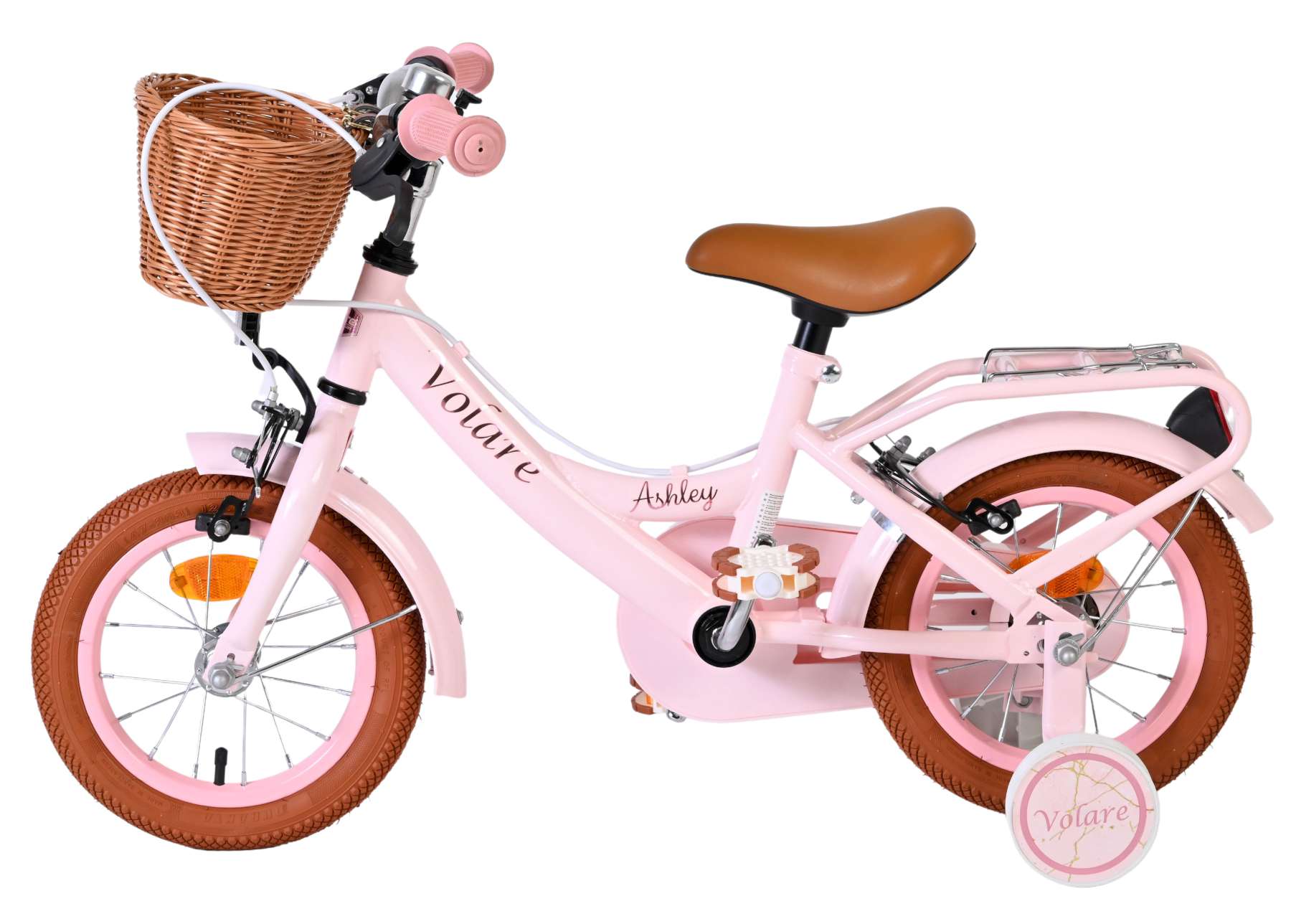 Volare Ashley Kinderfiets - Meisjes - 12 inch - Roze - Twee handremmen 7 Volare Ashley Kinderfiets - Meisjes - 12 inch - Roze - Twee handremmen - Afbeelding 7