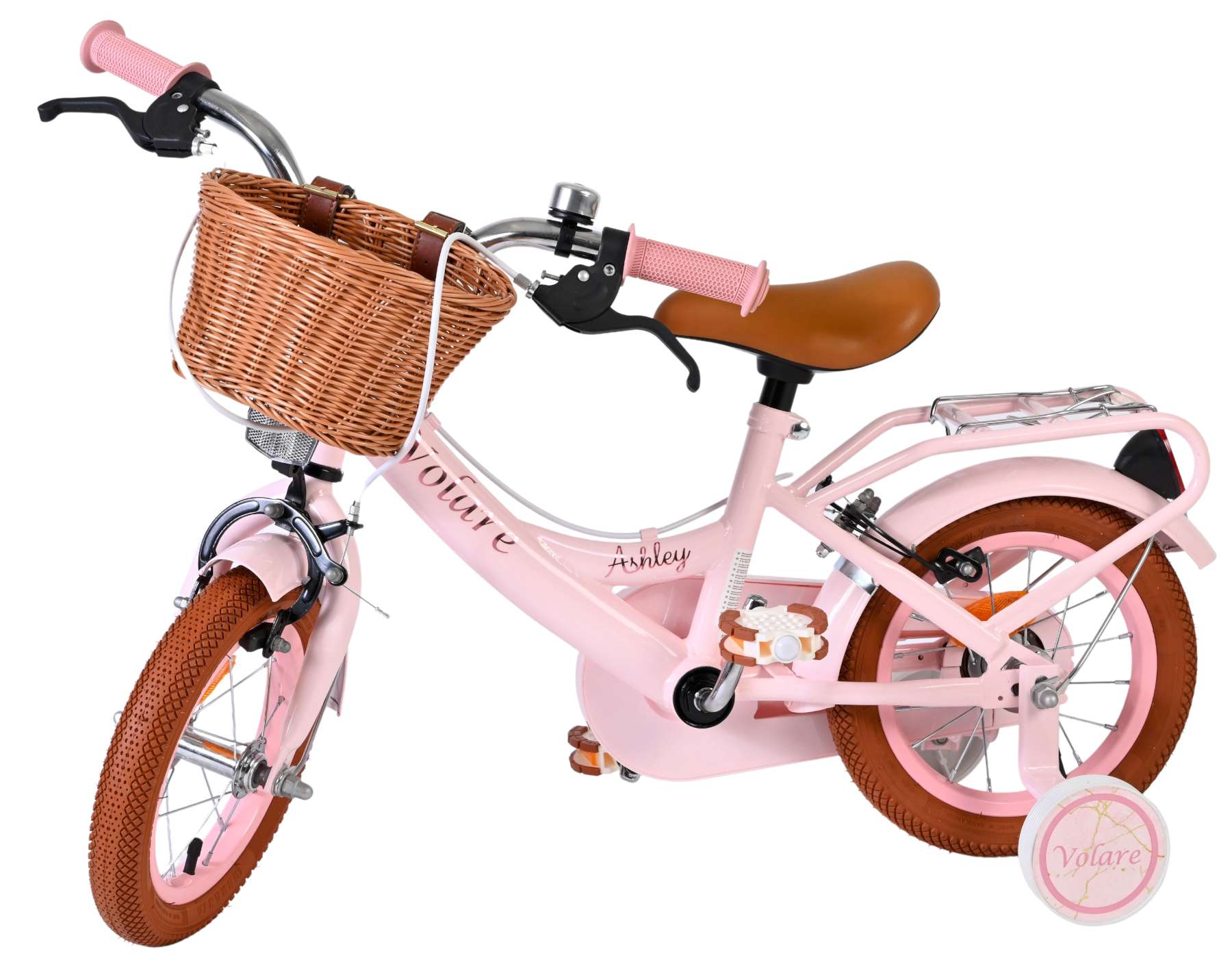 Volare Ashley Kinderfiets - Meisjes - 12 inch - Roze - Twee handremmen 8 Volare Ashley Kinderfiets - Meisjes - 12 inch - Roze - Twee handremmen - Afbeelding 8