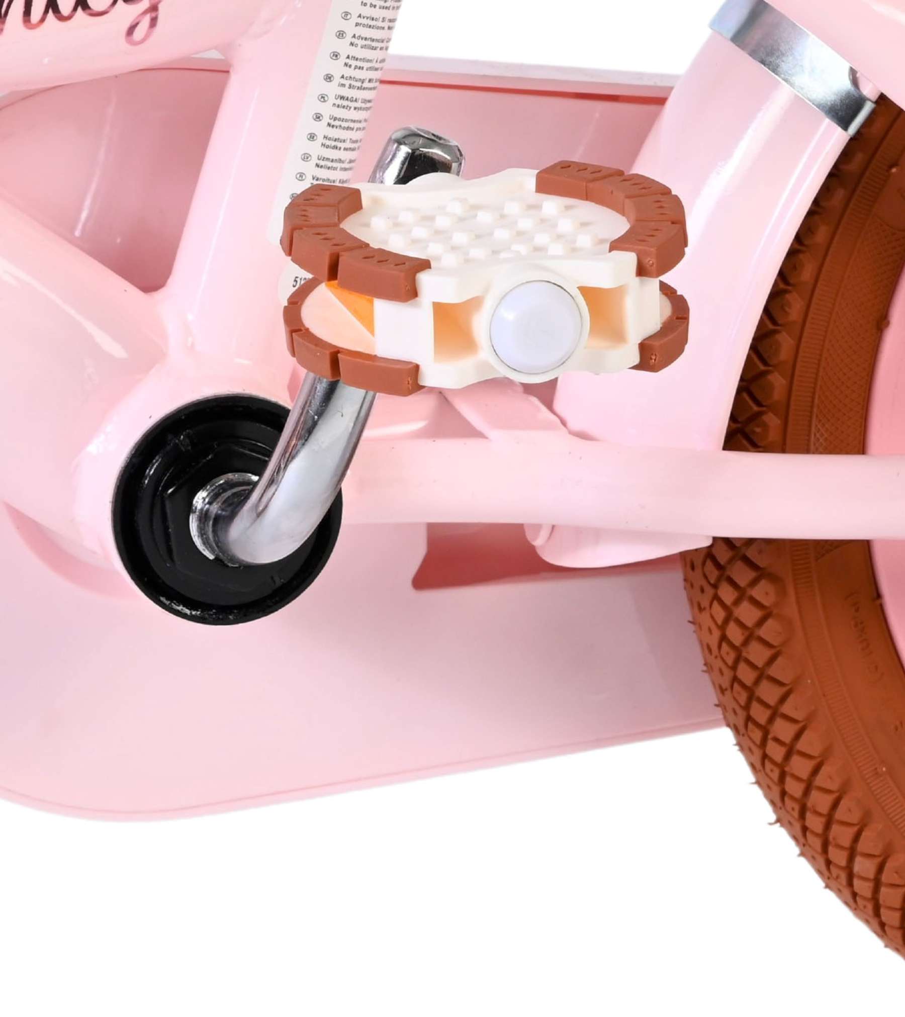 Volare Ashley Kinderfiets - Meisjes - 12 inch - Roze - Twee handremmen 9 Volare Ashley Kinderfiets - Meisjes - 12 inch - Roze - Twee handremmen - Afbeelding 9