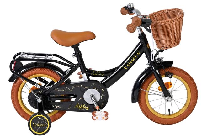 Volare Ashley Kinderfiets - Meisjes - 12 inch - Zwart 1 Volare Ashley Kinderfiets - Meisjes - 12 inch - Zwart
