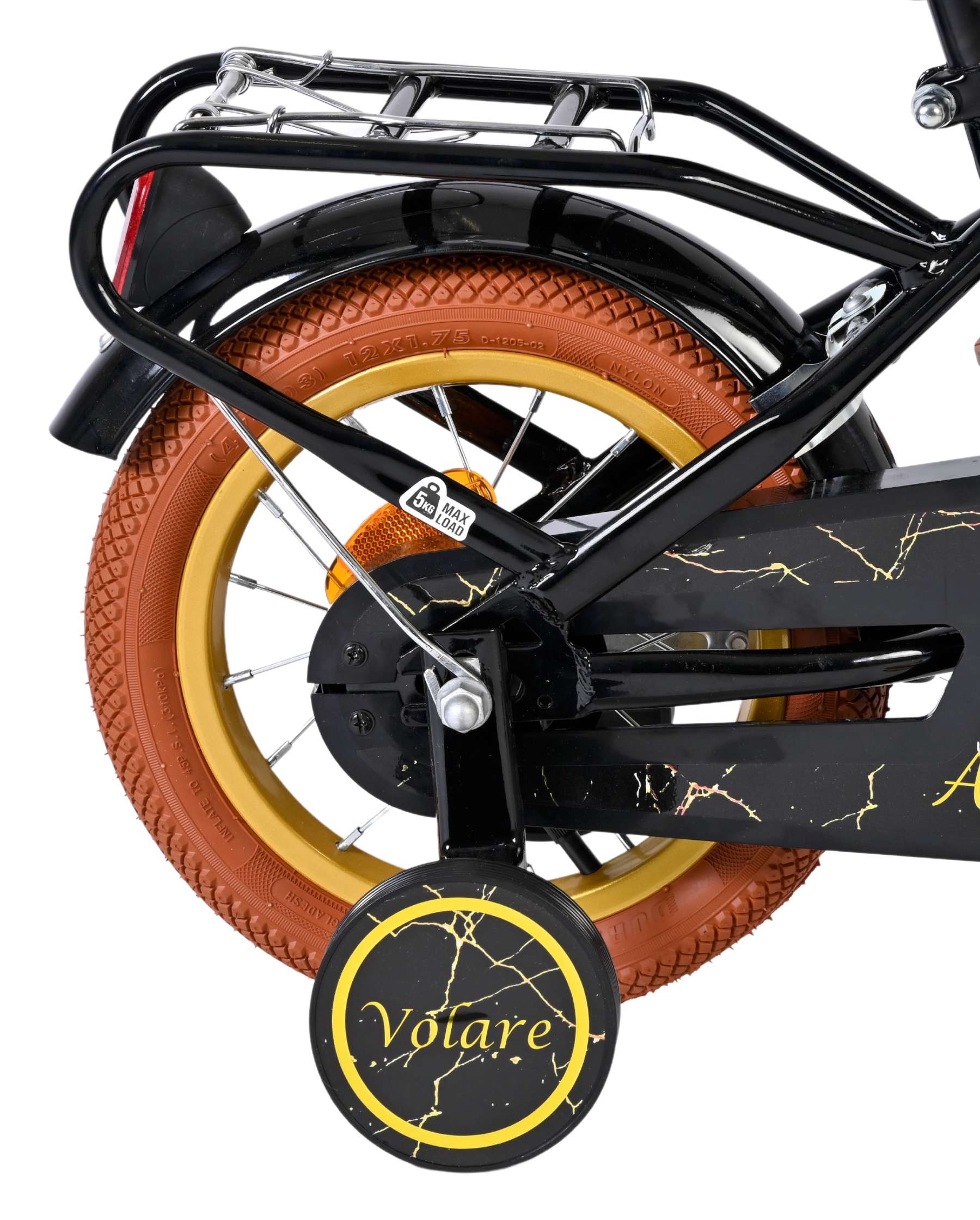 Volare Ashley Kinderfiets - Meisjes - 12 inch - Zwart 2 Volare Ashley Kinderfiets - Meisjes - 12 inch - Zwart - Afbeelding 2
