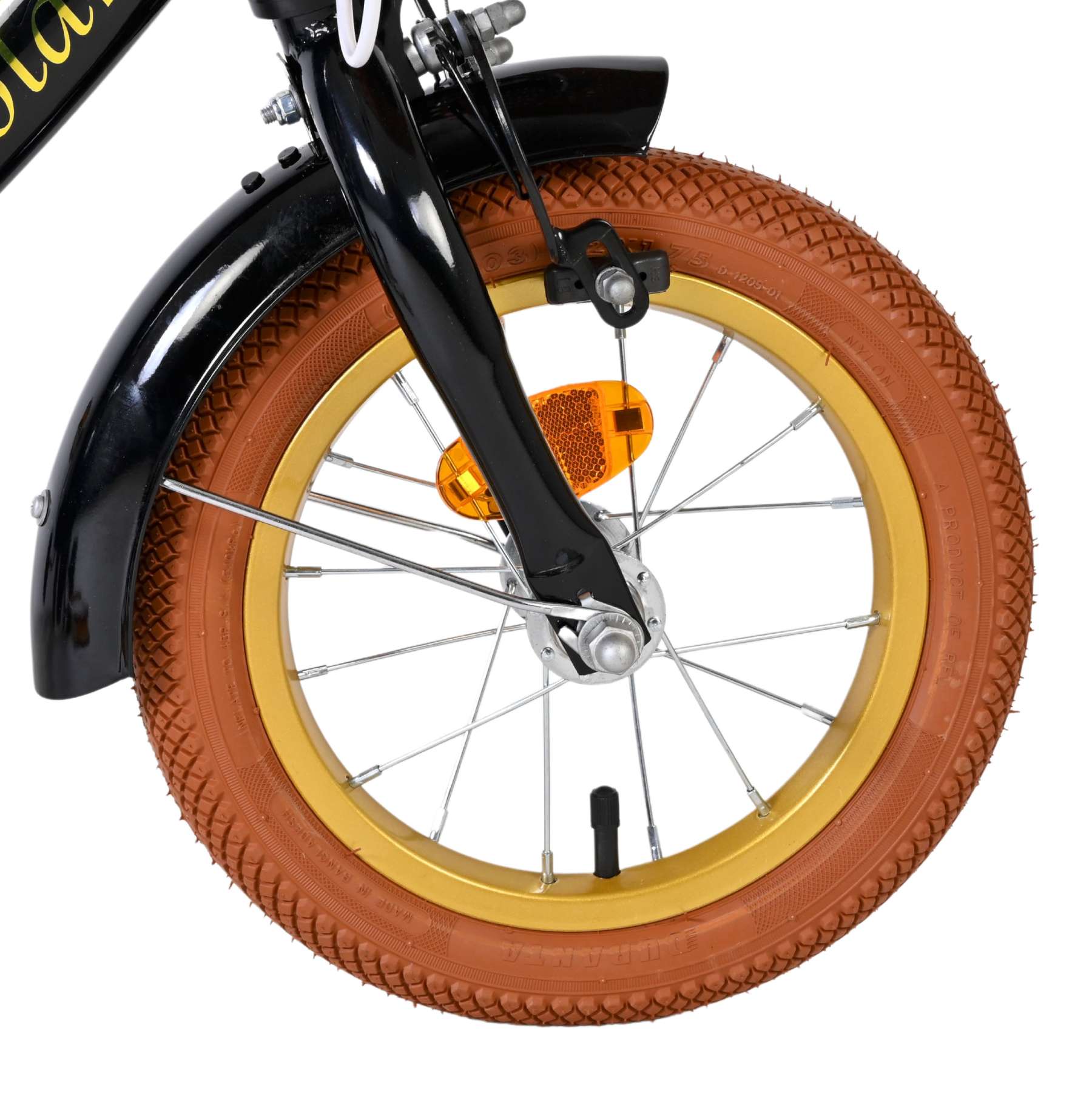 Volare Ashley Kinderfiets - Meisjes - 12 inch - Zwart 3 Volare Ashley Kinderfiets - Meisjes - 12 inch - Zwart - Afbeelding 3