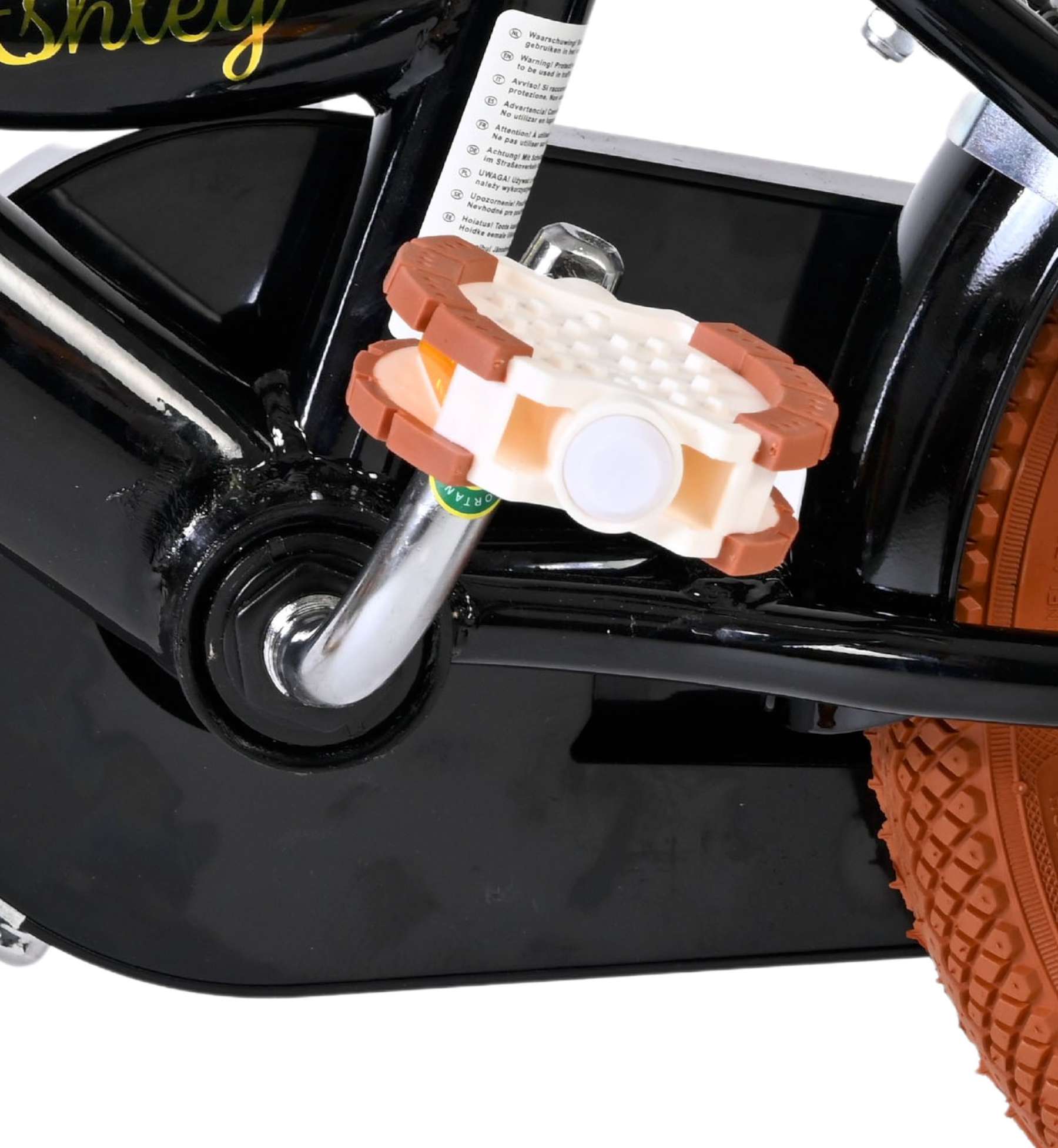 Volare Ashley Kinderfiets - Meisjes - 12 inch - Zwart 9 Volare Ashley Kinderfiets - Meisjes - 12 inch - Zwart - Afbeelding 9