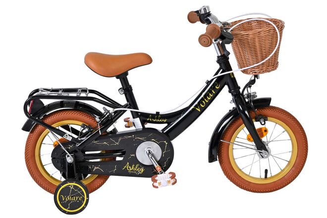 Volare Ashley Kinderfiets - Meisjes - 12 inch - Zwart - Twee handremmen 1 Volare Ashley Kinderfiets - Meisjes - 12 inch - Zwart - Twee handremmen