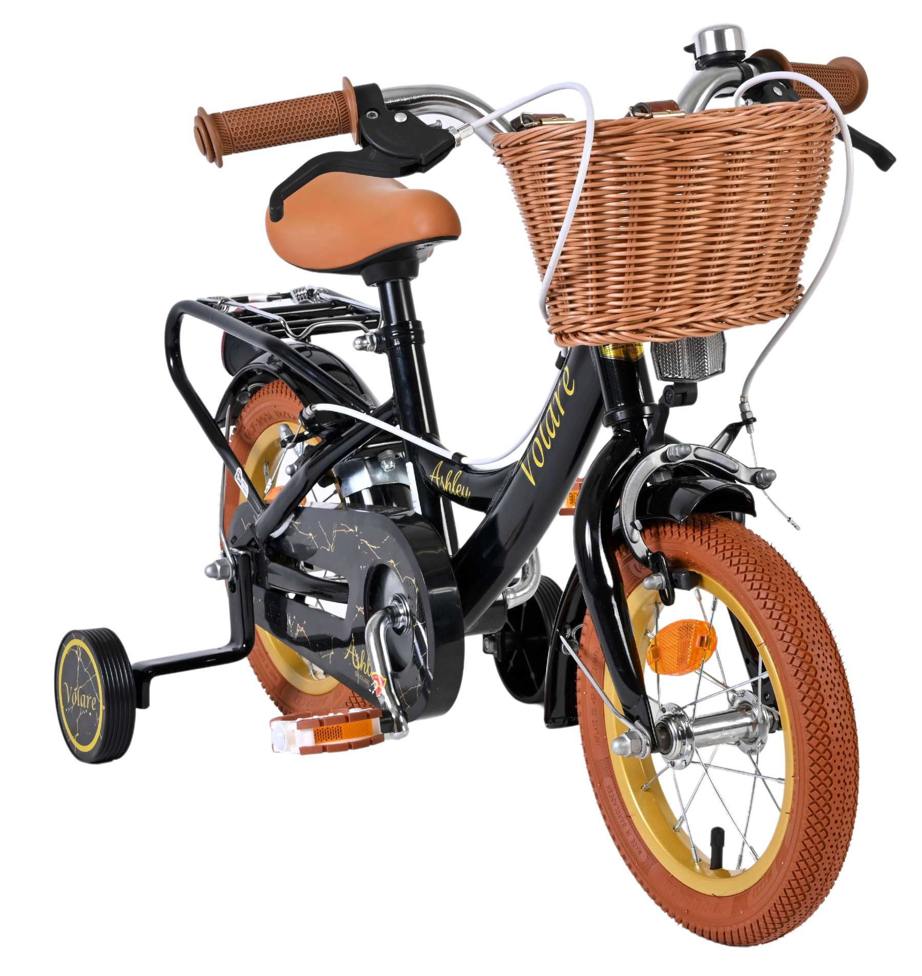 Volare Ashley Kinderfiets - Meisjes - 12 inch - Zwart - Twee handremmen 5 Volare Ashley Kinderfiets - Meisjes - 12 inch - Zwart - Twee handremmen - Afbeelding 5