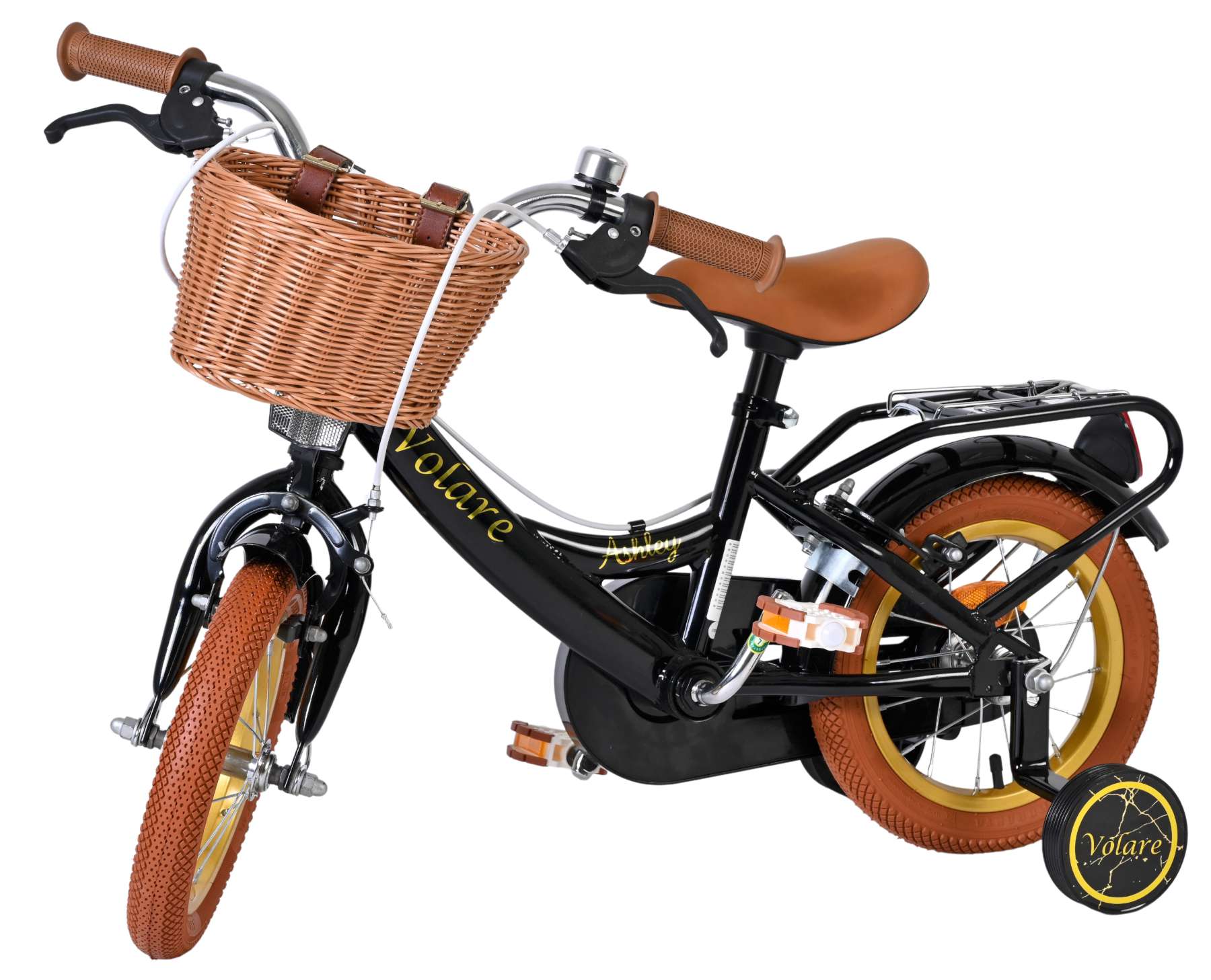 Volare Ashley Kinderfiets - Meisjes - 12 inch - Zwart - Twee handremmen 8 Volare Ashley Kinderfiets - Meisjes - 12 inch - Zwart - Twee handremmen - Afbeelding 8
