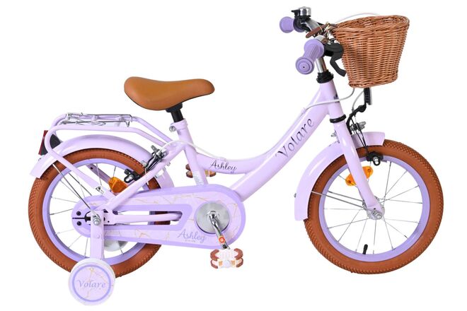 Volare Ashley Kinderfiets - Meisjes - 14 inch - Lila - Twee Handremmen 1 Volare Ashley Kinderfiets - Meisjes - 14 inch - Lila - Twee Handremmen