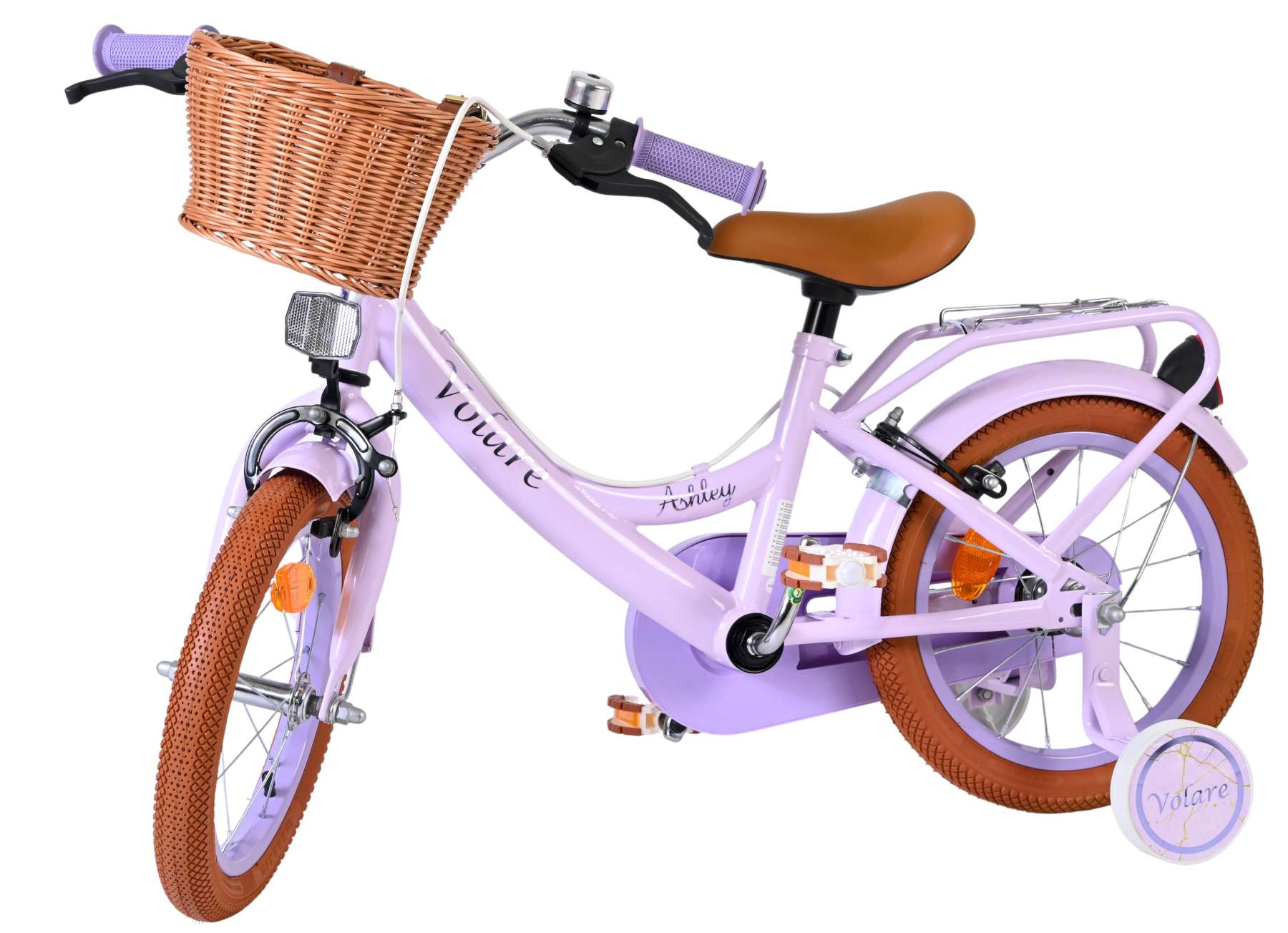 Volare Ashley Kinderfiets - Meisjes - 14 inch - Lila - Twee Handremmen 7 Volare Ashley Kinderfiets - Meisjes - 14 inch - Lila - Twee Handremmen - Afbeelding 7