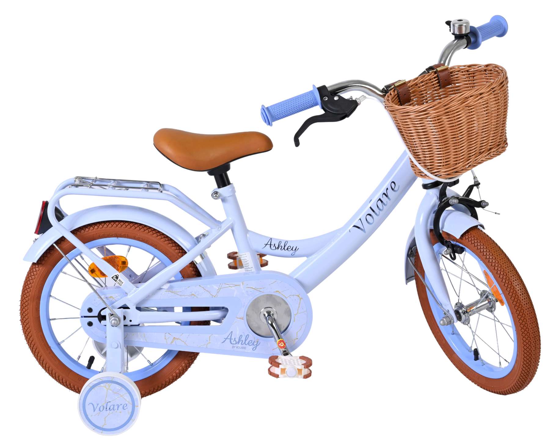 Volare Ashley Kinderfiets - Meisjes - 14 inch - Pastel Blauw 10 Volare Ashley Kinderfiets - Meisjes - 14 inch - Pastel Blauw - Afbeelding 10