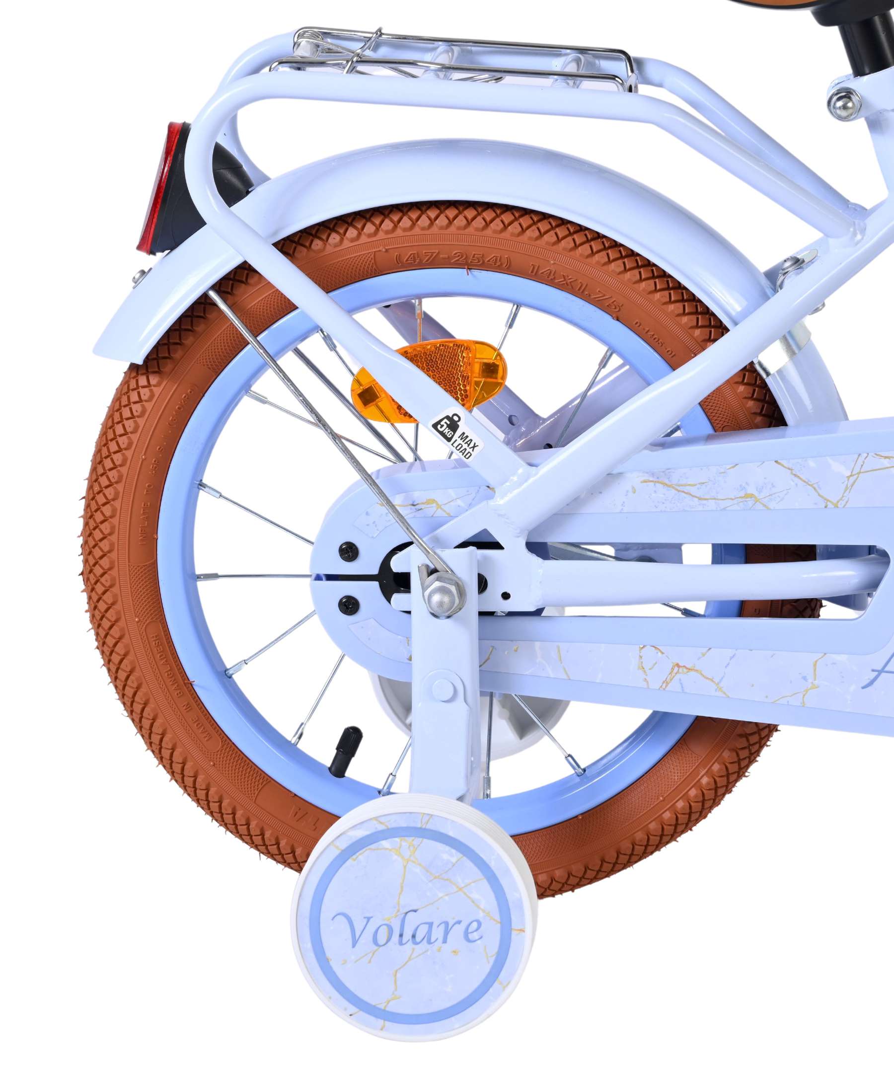 Volare Ashley Kinderfiets - Meisjes - 14 inch - Pastel Blauw 2 Volare Ashley Kinderfiets - Meisjes - 14 inch - Pastel Blauw - Afbeelding 2