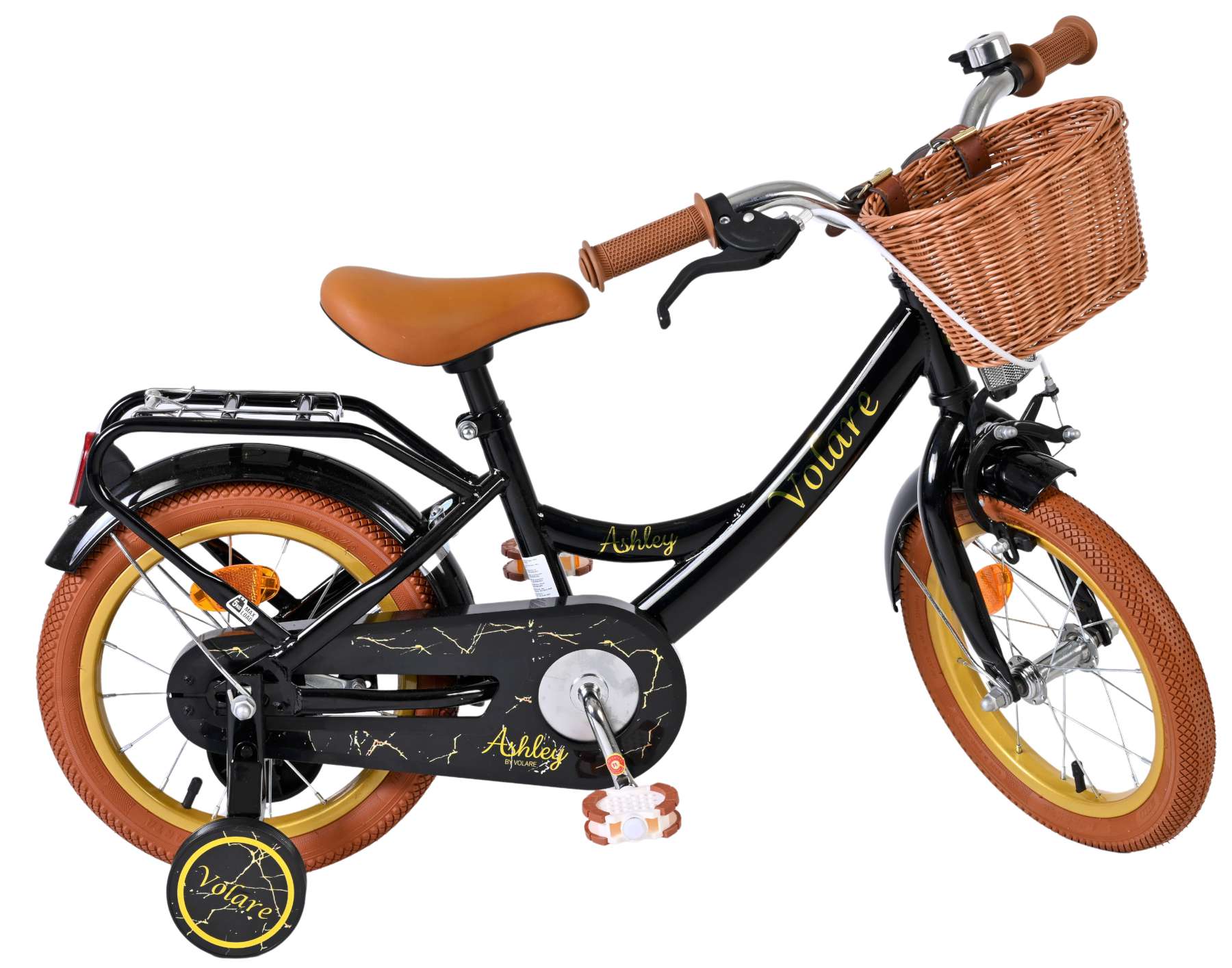 Volare Ashley Kinderfiets - Meisjes - 14 inch - Zwart 10 Volare Ashley Kinderfiets - Meisjes - 14 inch - Zwart - Afbeelding 10
