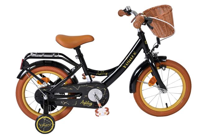 Volare Ashley Kinderfiets - Meisjes - 14 inch - Zwart 1 Volare Ashley Kinderfiets - Meisjes - 14 inch - Zwart