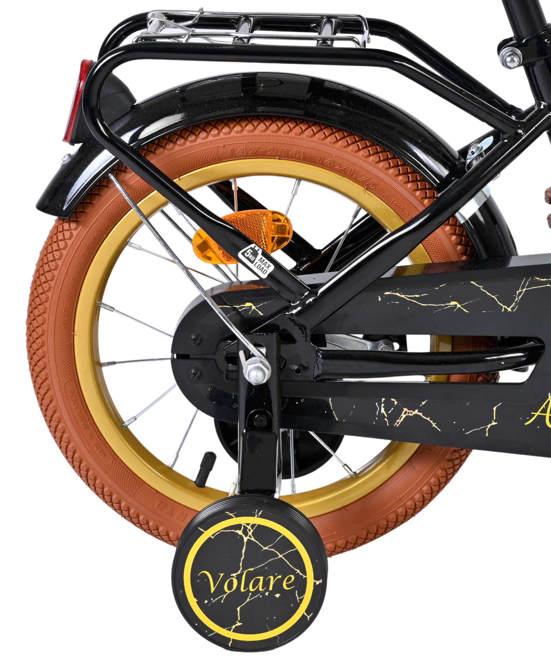 Volare Ashley Kinderfiets - Meisjes - 14 inch - Zwart 2 Volare Ashley Kinderfiets - Meisjes - 14 inch - Zwart - Afbeelding 2
