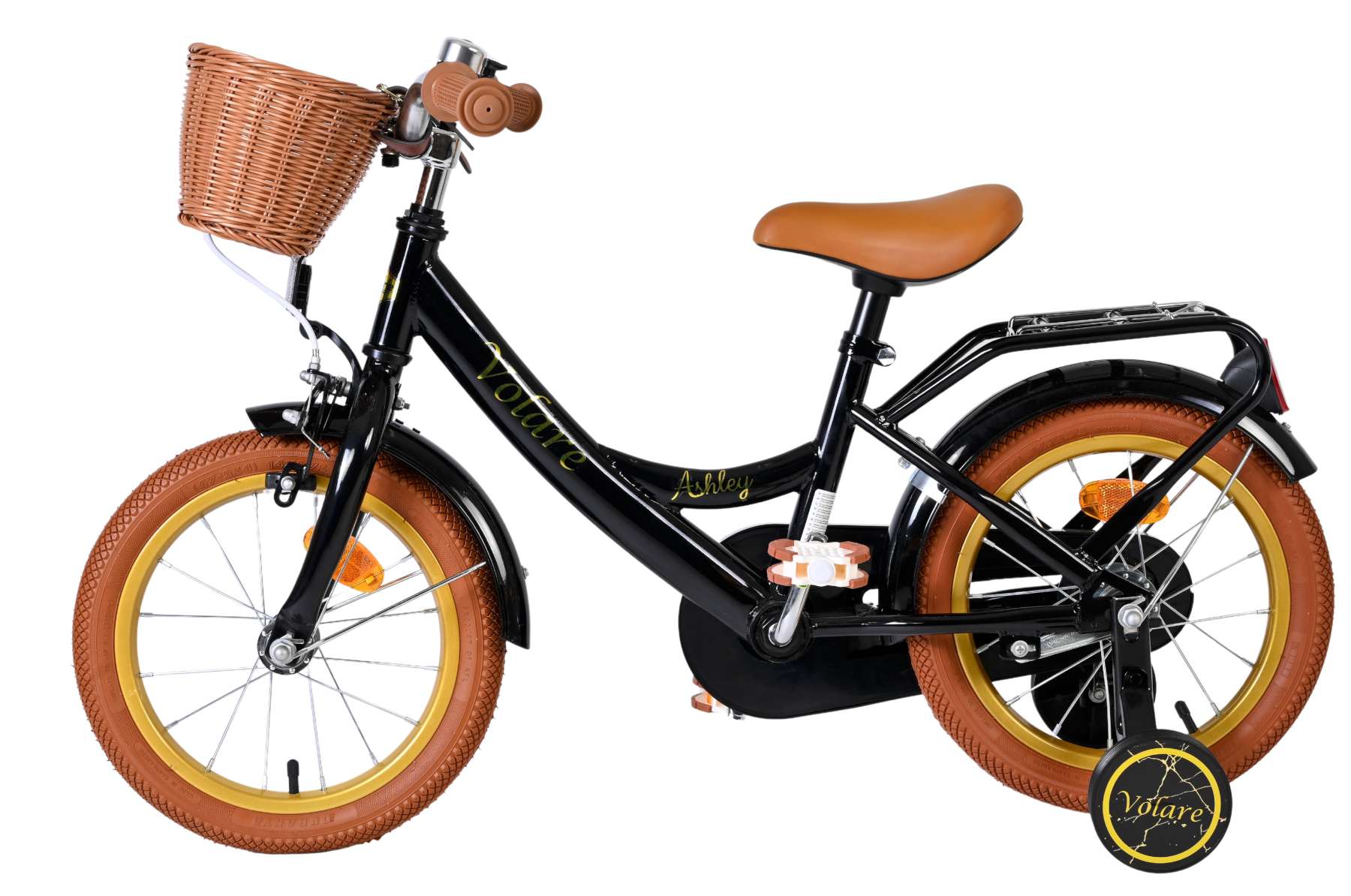 Volare Ashley Kinderfiets - Meisjes - 14 inch - Zwart 7 Volare Ashley Kinderfiets - Meisjes - 14 inch - Zwart - Afbeelding 7