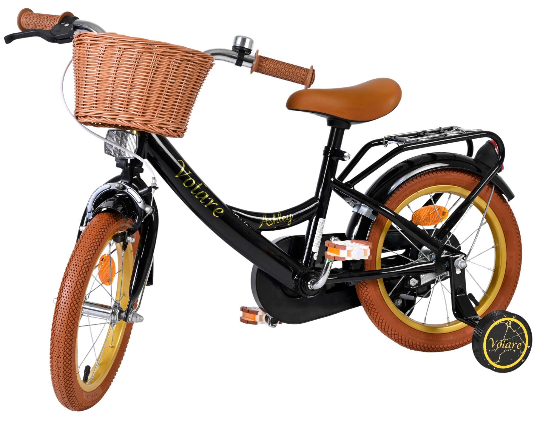 Volare Ashley Kinderfiets - Meisjes - 14 inch - Zwart 8 Volare Ashley Kinderfiets - Meisjes - 14 inch - Zwart - Afbeelding 8