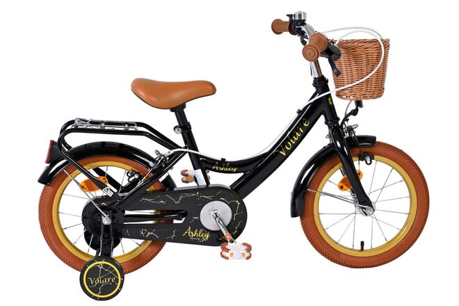 Volare Ashley Kinderfiets - Meisjes - 14 inch - Zwart - Twee Handremmen 1 Volare Ashley Kinderfiets - Meisjes - 14 inch - Zwart - Twee Handremmen